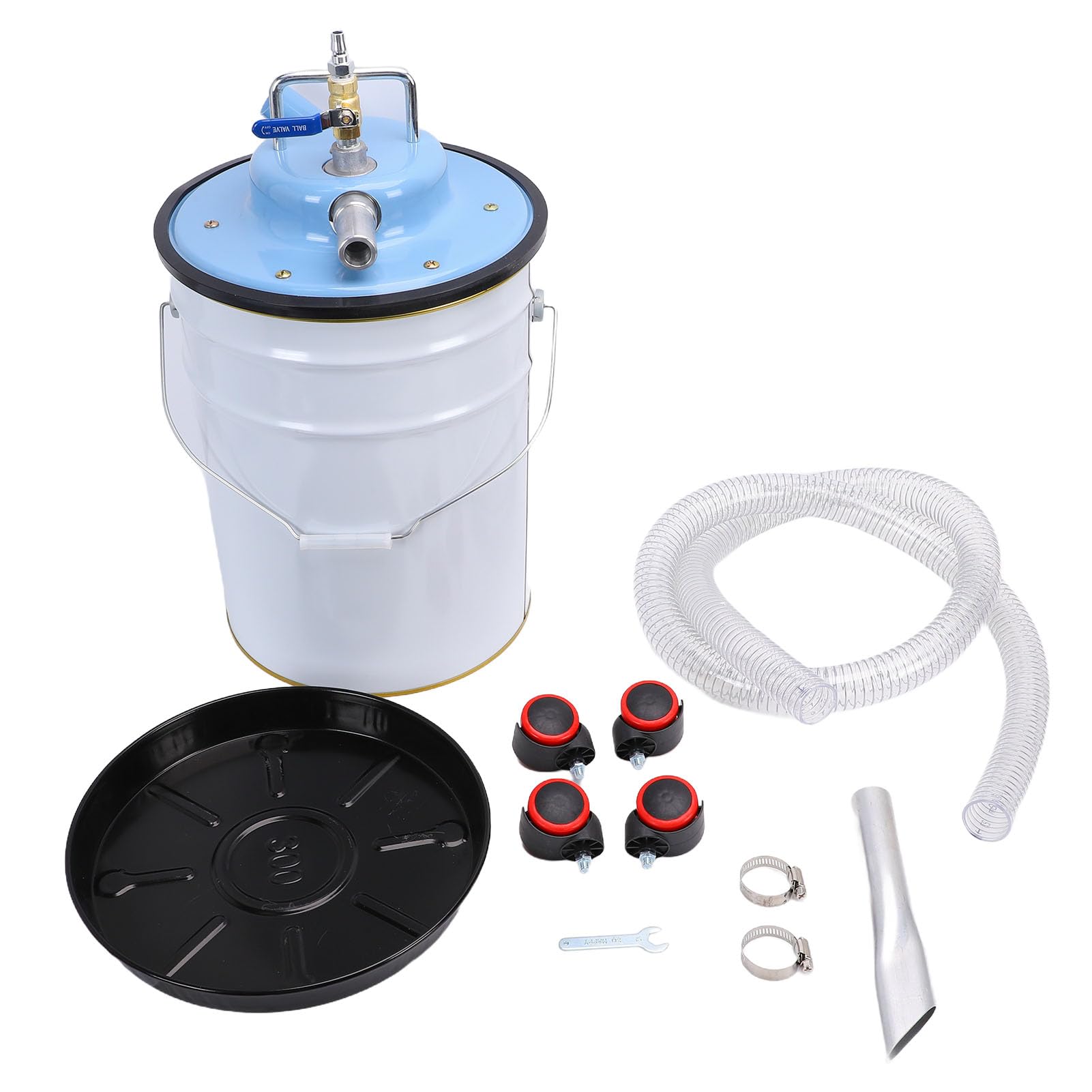 Aspirador Neumático Industrial 20L Acero Inoxidable Limpiador Seco Húmedo