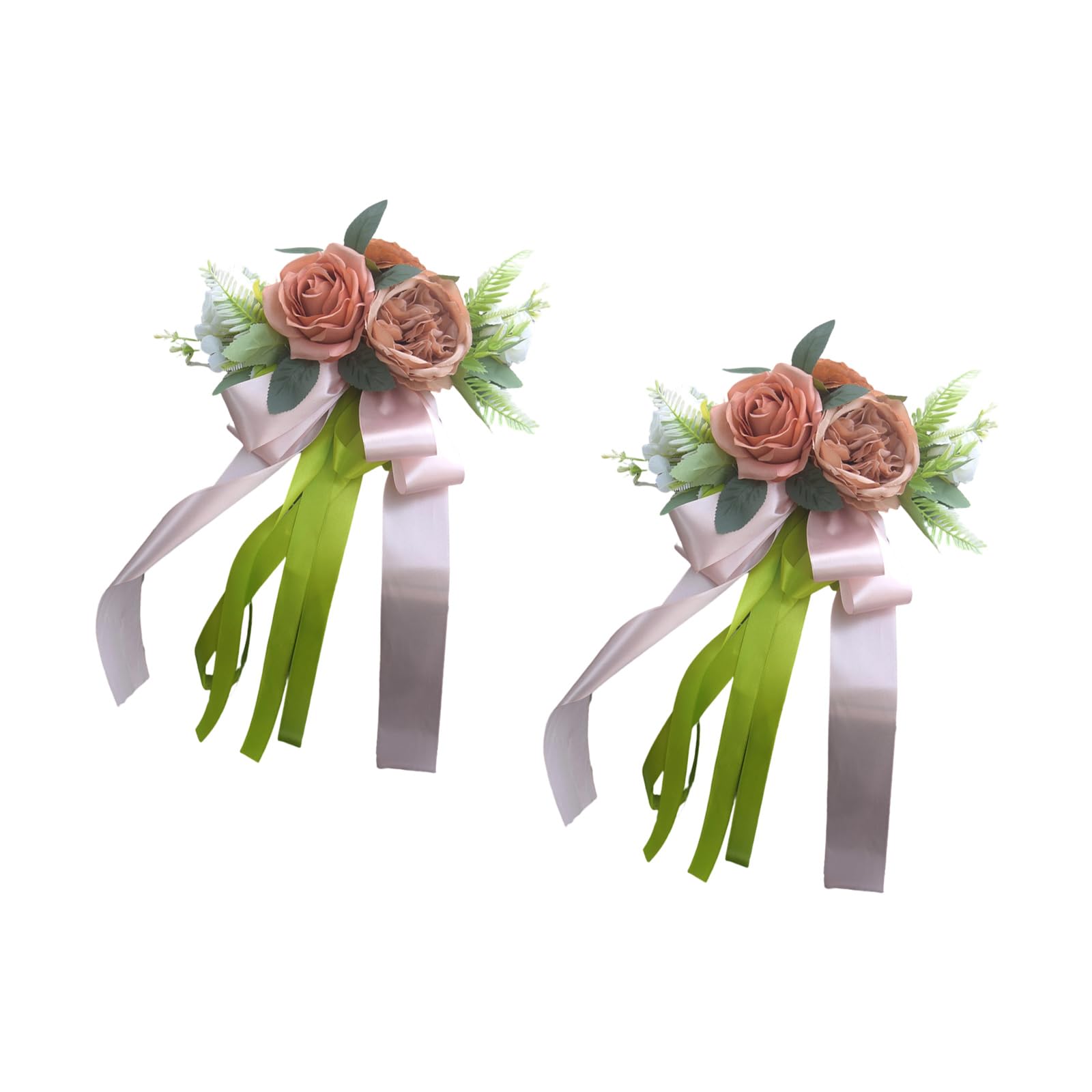 Msioytog Sumptuousness Wedding Car Floral Decorations with Customizable Polyester Flowers for Various Occurrences Polyester Wedding Decorations for Transports