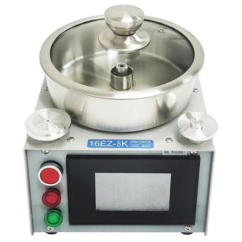 INTBUYING Recubridor Super Spin de Laboratorio, procesador de giro de 150 W 16EZ-8K que incluye bomba de vacío sin aceite, mandril giratorio al