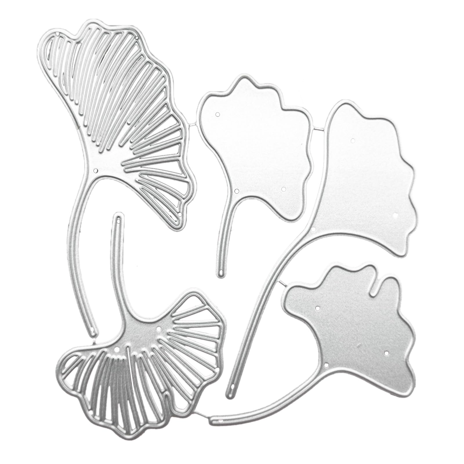 Elnwnnkc Boys Multicolor Carbon Steel 5-Pieces Lotuses Cutting Dies Embossing Stencils Template For Decorative Paper Album Card Embossing Stencils Template For Scrapbooking