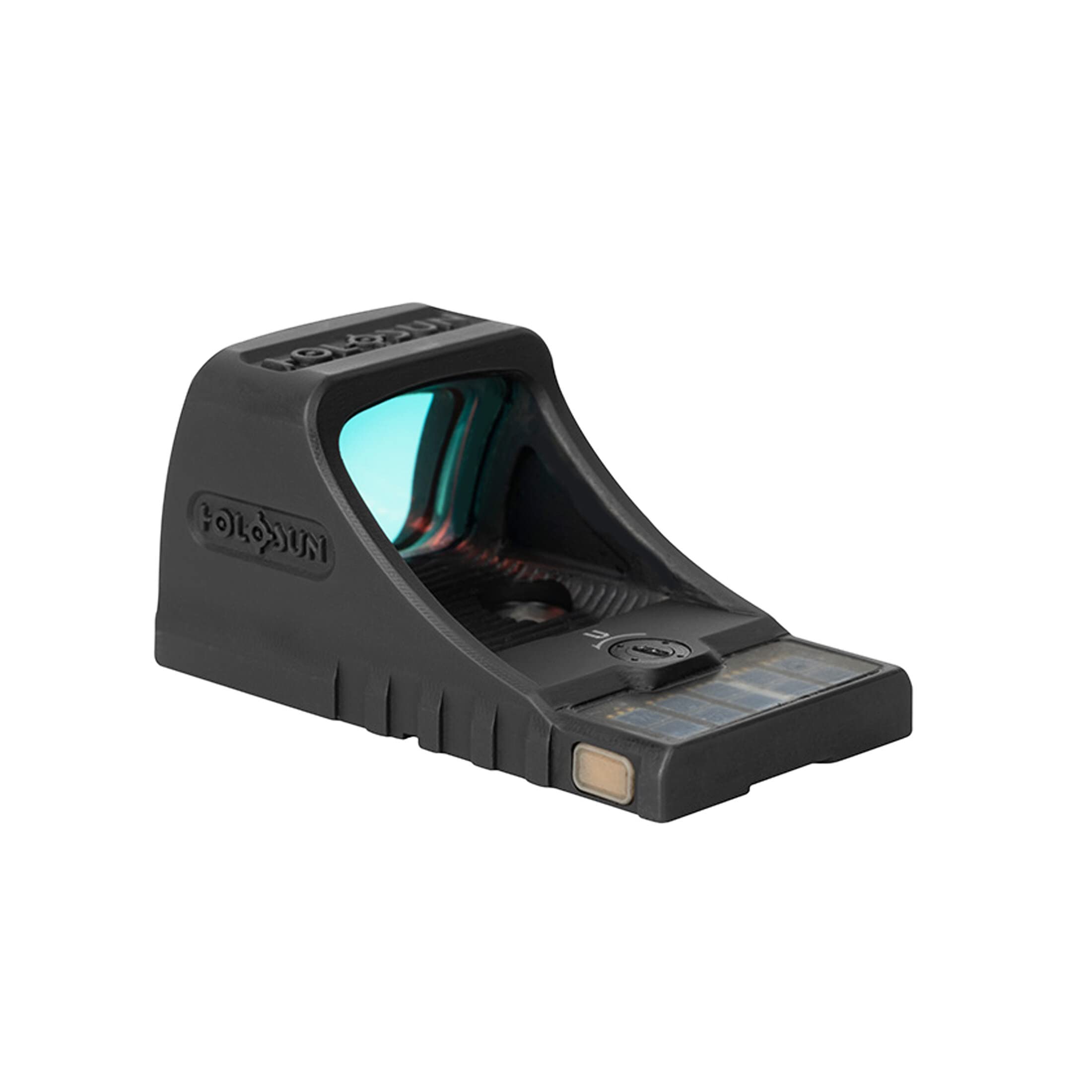 Holosun SCS-MOS-GR 70154184 Visière réfléchissante ouverte + point 2MOA interchangeable, 32MOA, cercle de réticule cellule solaire, noir, chasse, tir sportif, airsoft tactique, mini
