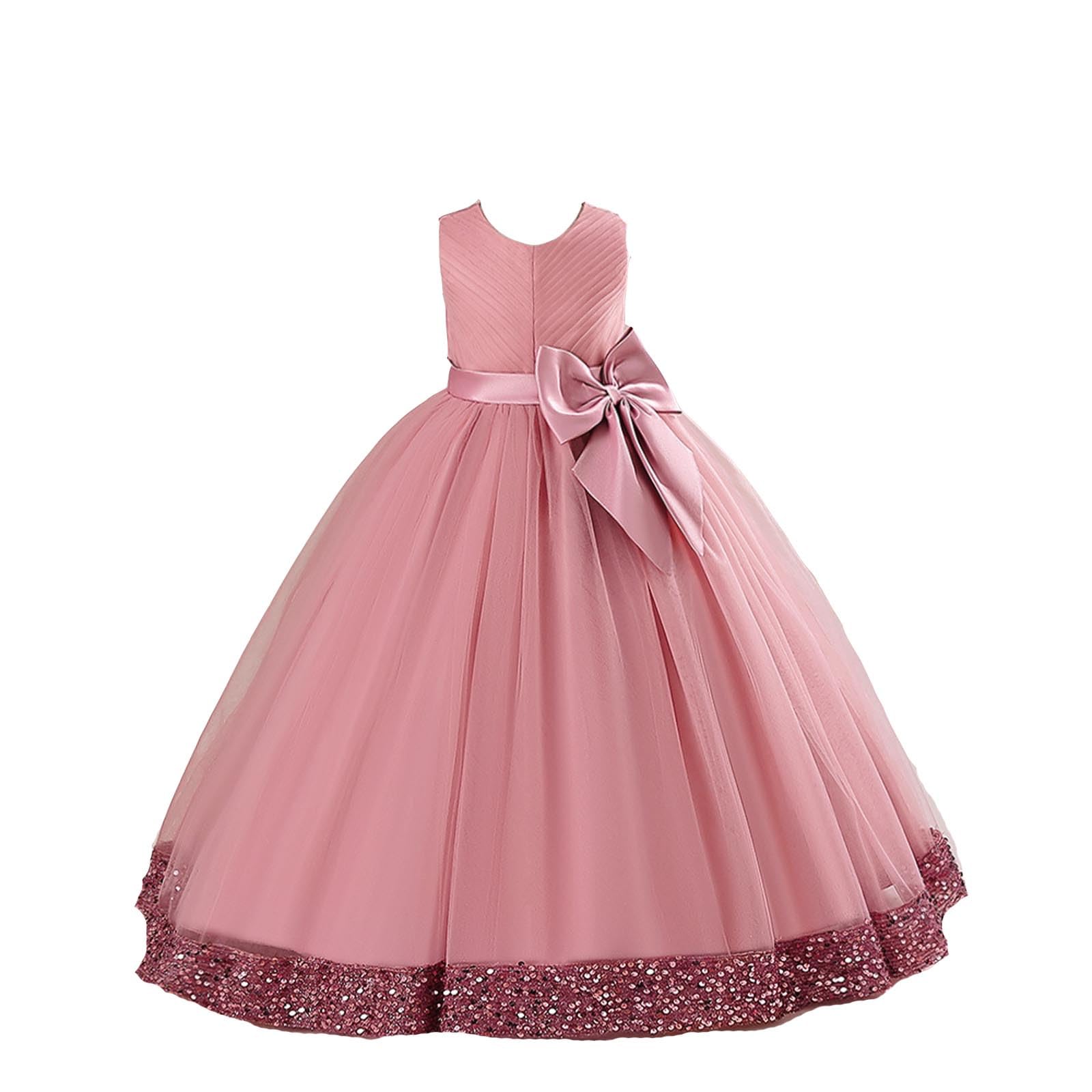 Vestido niña Volantes algodón Suave sin Mangas Color sólido Casual Transpirable Ropa Infantil para Verano y Primavera A9