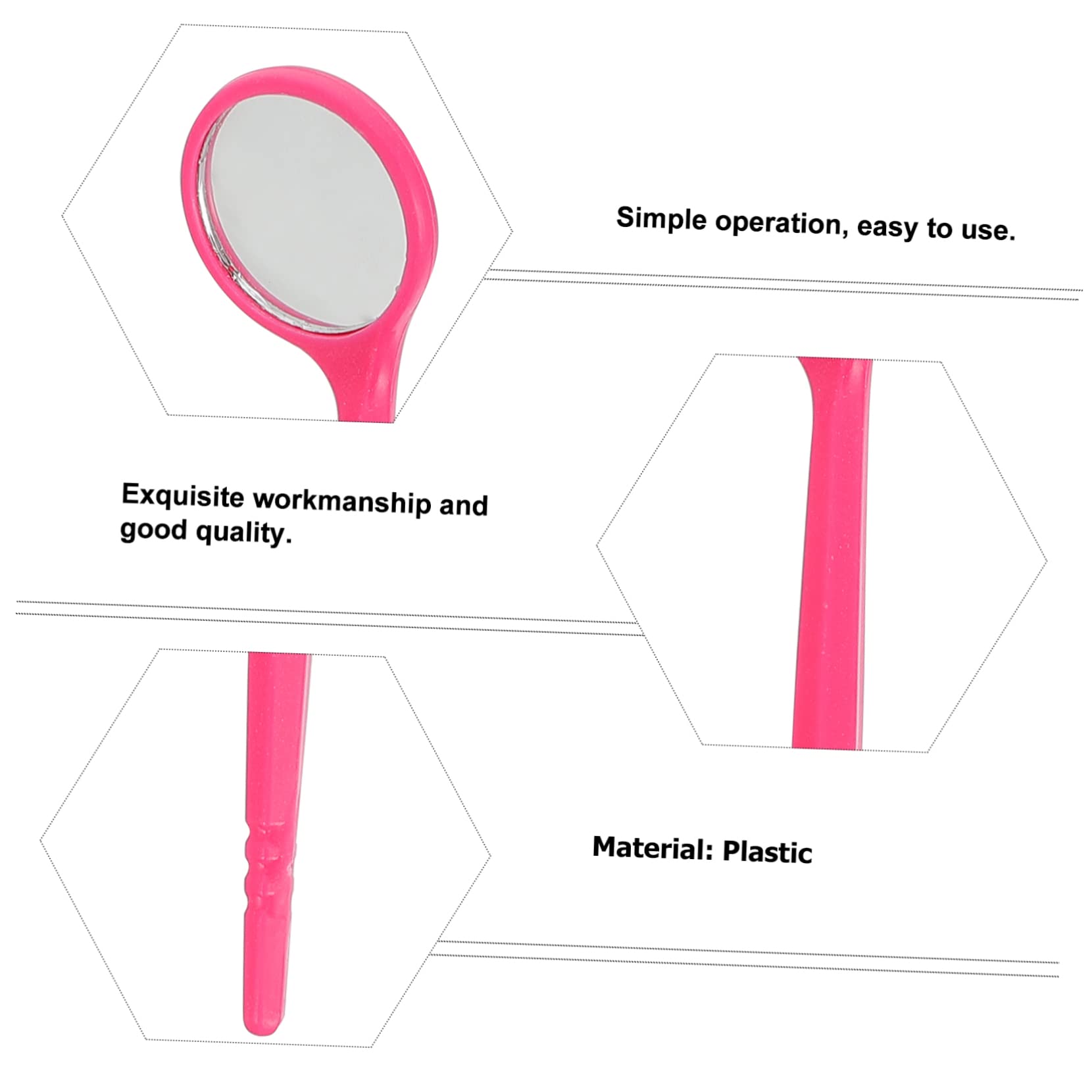Alipis 3 Set Specchietti Dentali Colorati Per Ispezioni Kit Cura Della Bocca Per Dentisti E Ortodontisti Facile Da Usare Sicuro E Pratico 20 Pezzi*3