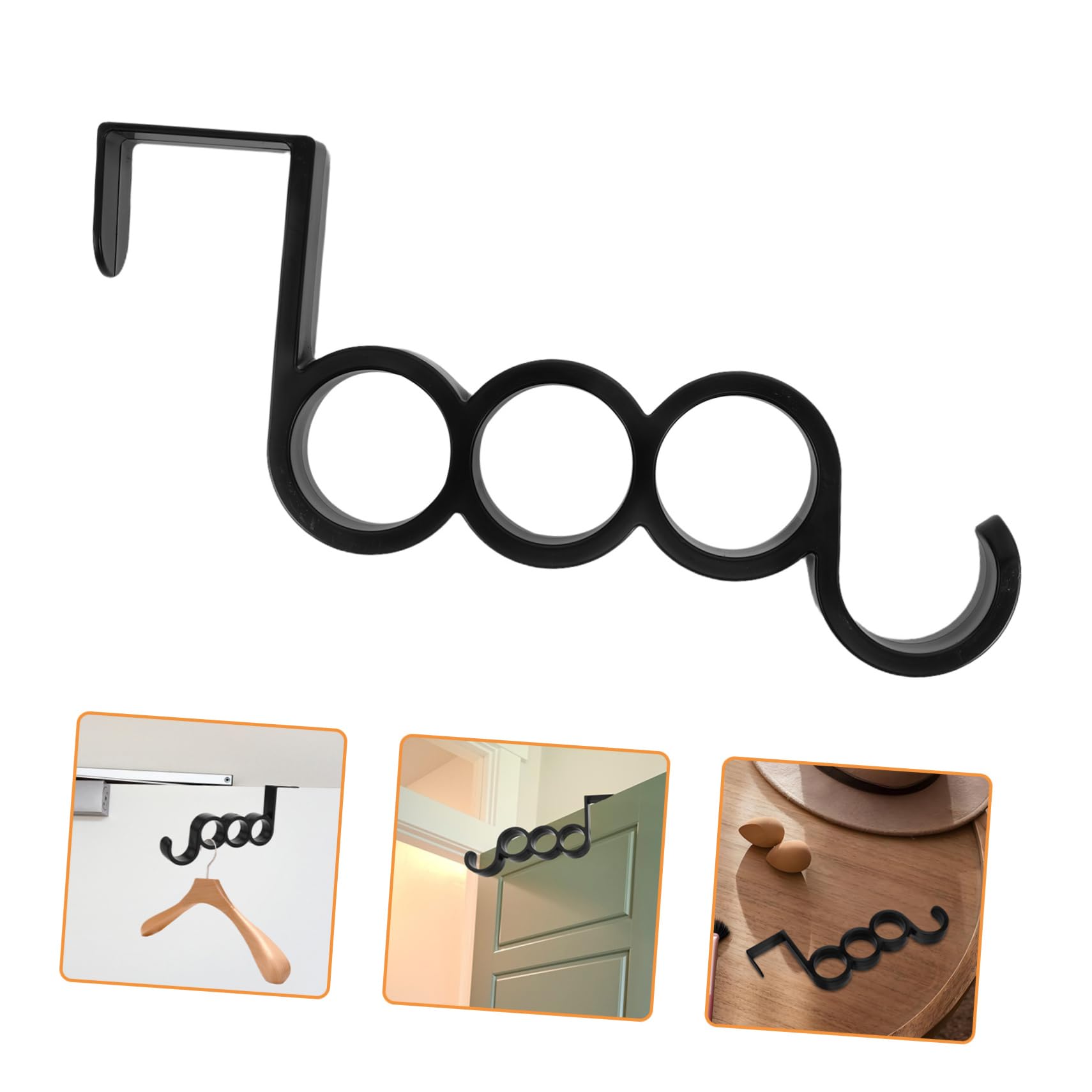 jojofuny 10 Ganchos Resistentes para Puerta, Perchero Multifuncional de Plástico, Diseño Moderno para Baño y Dormitorio
