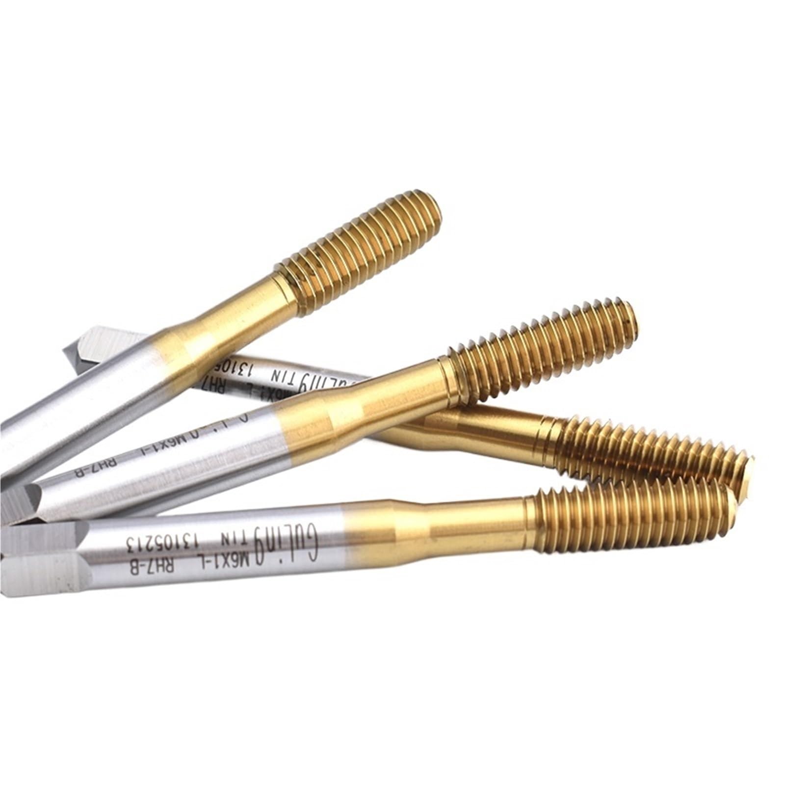 HSSE-M42 JIS estándar mano izquierda rollo formando grifo M2 M2.3 M2.5 M3 M3.5 M4 M5 M6 M8 M10 M12 machos de roscar de máquina(TIN Coating,M10X1.5L)