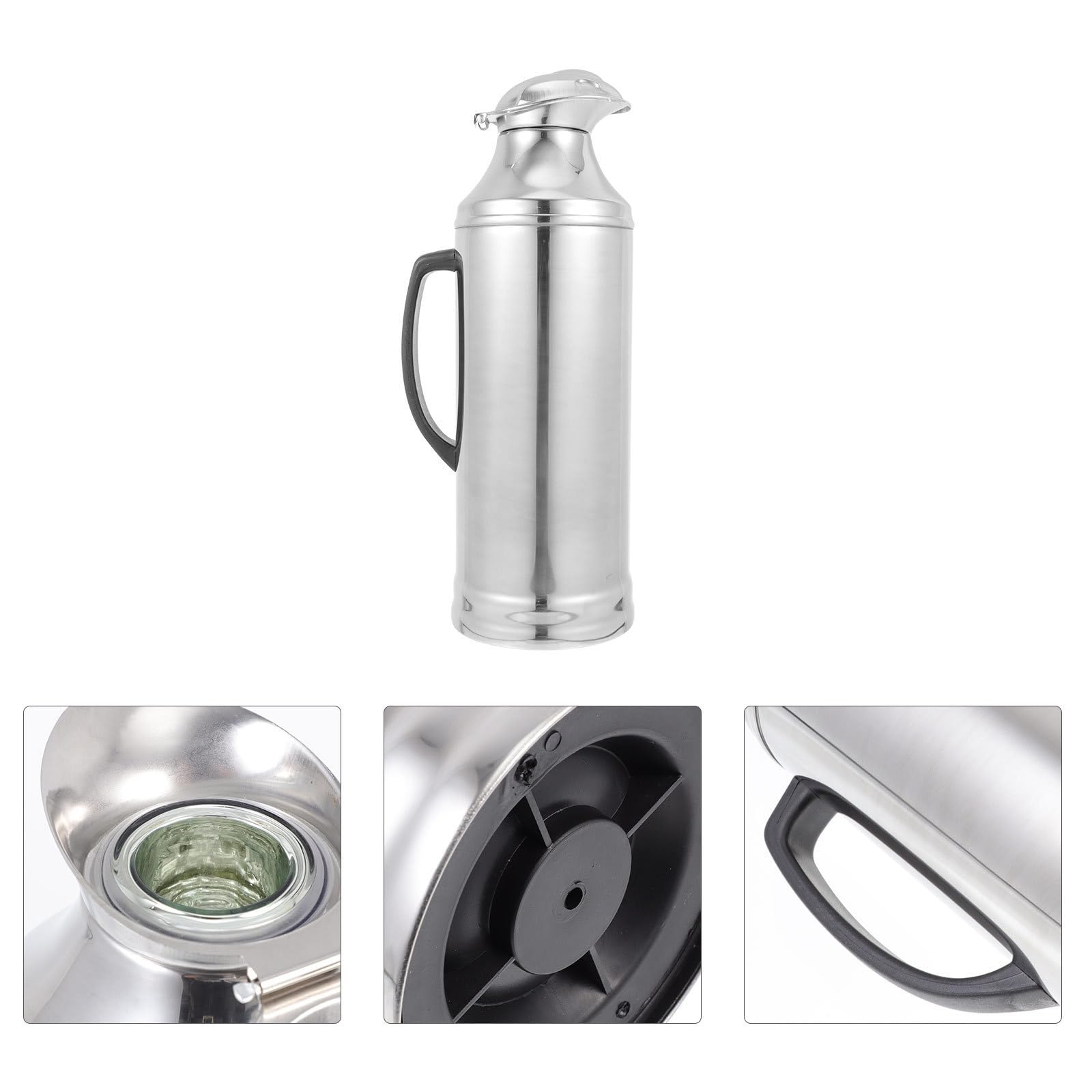 COHEALI Botella Térmica Gran Capacidad de Acero Inoxidable Interior de Vidrio Aislante y Portátil para Uso en Casa u Oficina