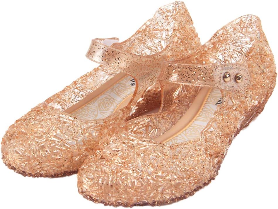 Princess Jelly Flats for Toddler & Little Girls, Dress Shoes for Halloween