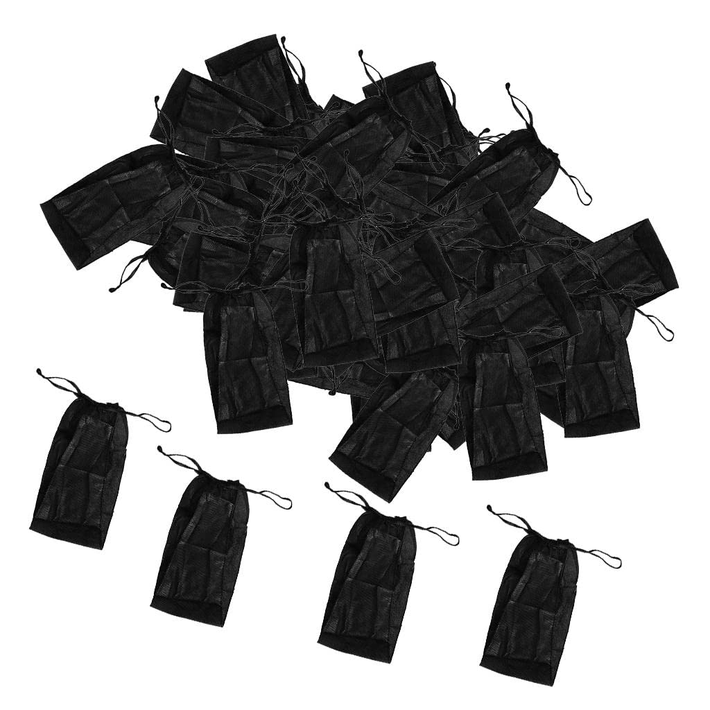 Unbekannt 100 Stück Einweg-Tanga Vliesstoff Schwarz, Hypoallergen & Elastisch Einwegunterwäsche, Ideal für Schwangerschaft & Wochenbett (Universalgröße)