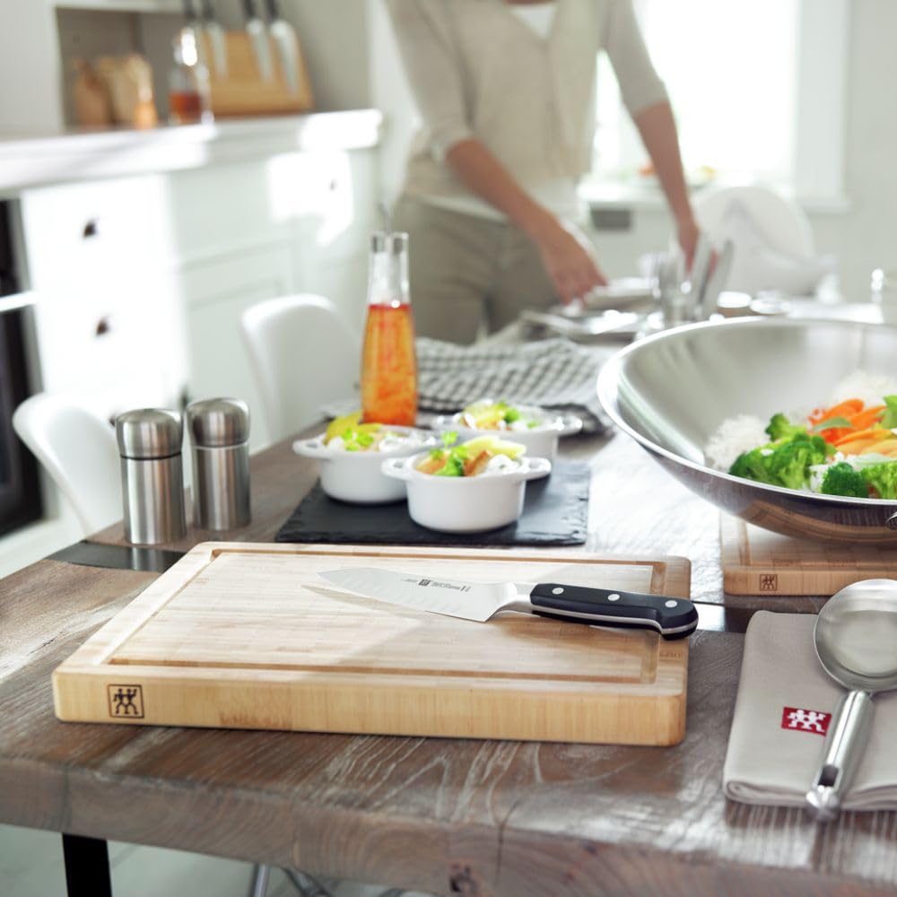 Zwilling 30772400 - Tabla de cortar de bambú, 31 x 42 x 4 cm