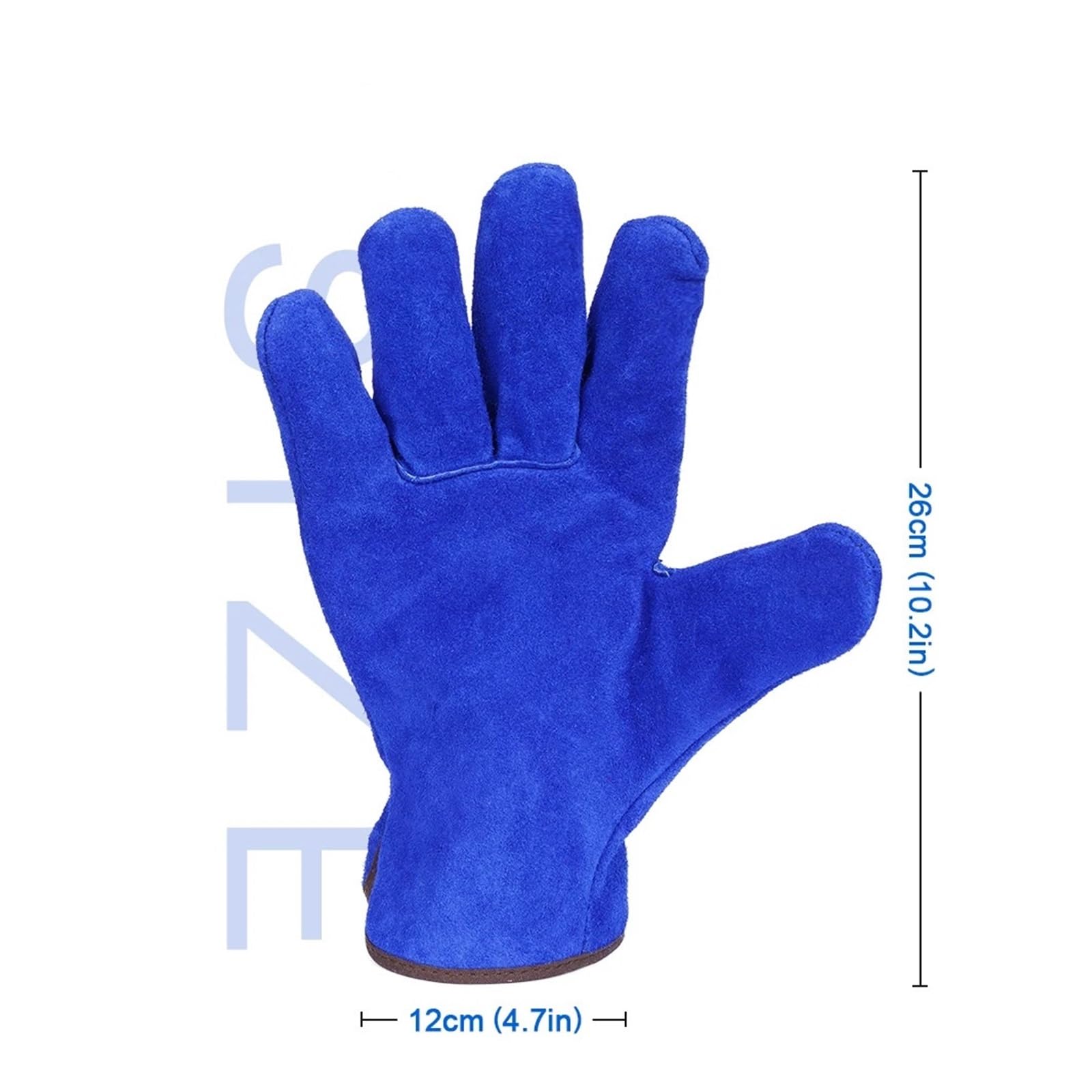 1 Pair Fireproof Welder Gloves Wear-resistant Anti-Heat Work Safety Gloves For Welding Metal Hand Tools