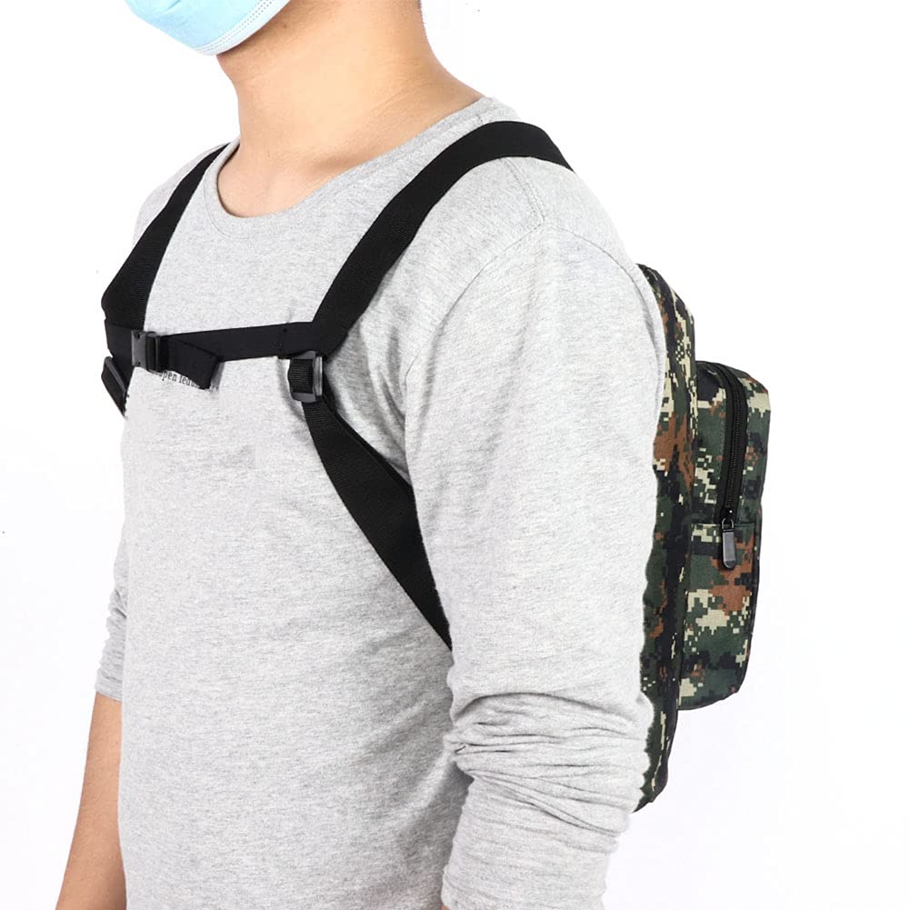Longzhuo Sac à oxygène médical, sac de transport portable pour cylindre d'oxygène de 2 L, sac à dos médical portable pour réservoir d'oxygène avec sangles réglables, sac à dos pour voyage, vert