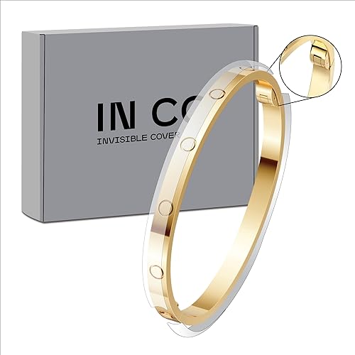 INCO Protection Film Compatible with Cartier Love Medium Bracelet – 2-Pack TPU Guard, Glossy Invisible Finish, Anti-Scratch