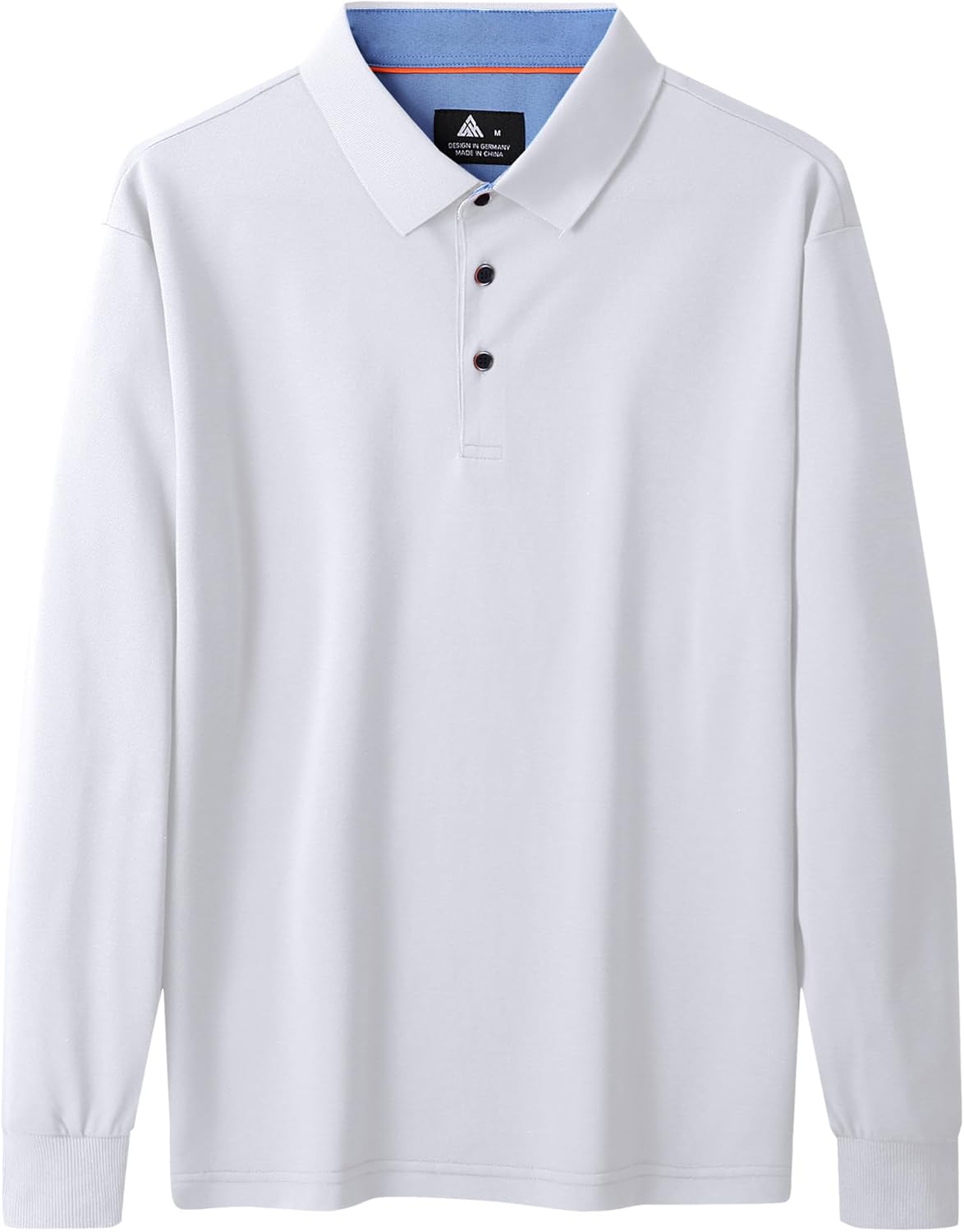 SWISSWELL Long Sleeve Polo Shirts for Men collared Performance Golf Shirts Casual Workwear Office
