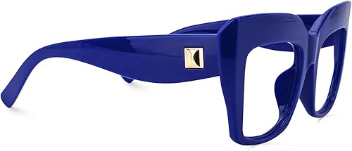 Miniatura 6 de Zeelool Gafas de ojo de gato gruesas vintage de gran tamaño para mujer con lente transparente sin receta FP0668