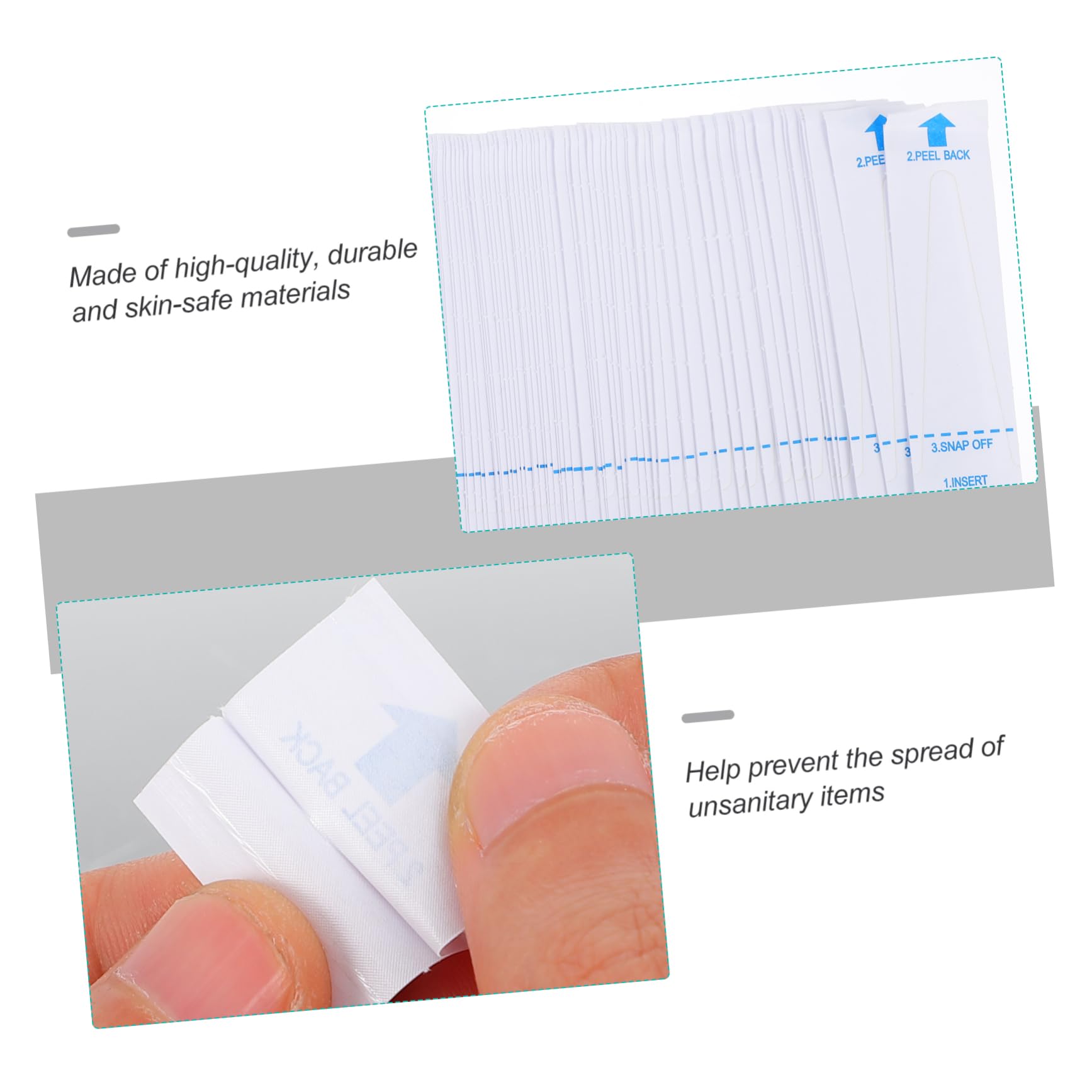 TOVINANNA Temperature Reading 100pcs Disposable Universal Thermometer Covers Peel-Off Thin Material Easy to Carry