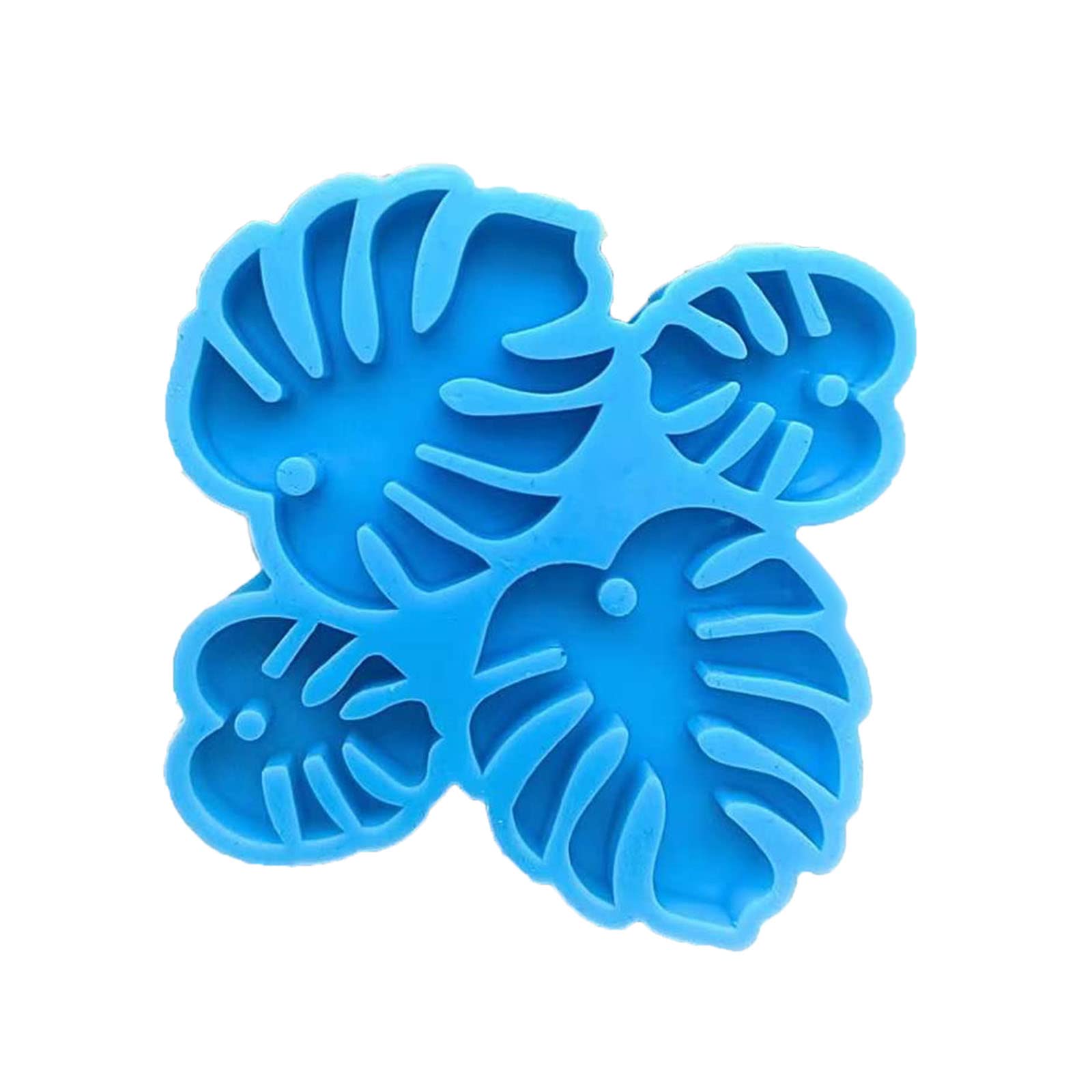 Nihenhao As Pic Shows Crystal Epoxy Mold Silicone Mold For Pendant Monstera Shape Craft Mold Silicone Mould Jewelry Making Tool