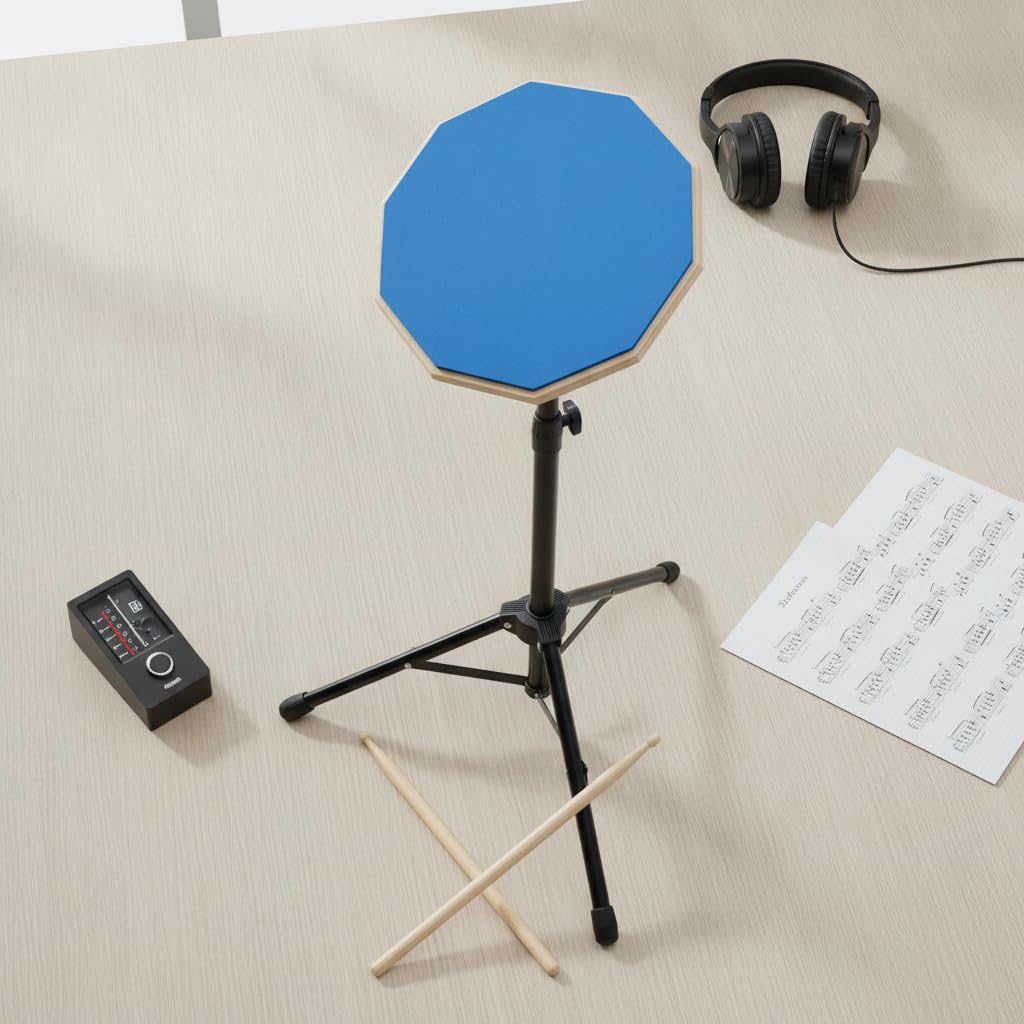 Drum Übungspad Set mit Ständer, color to 4