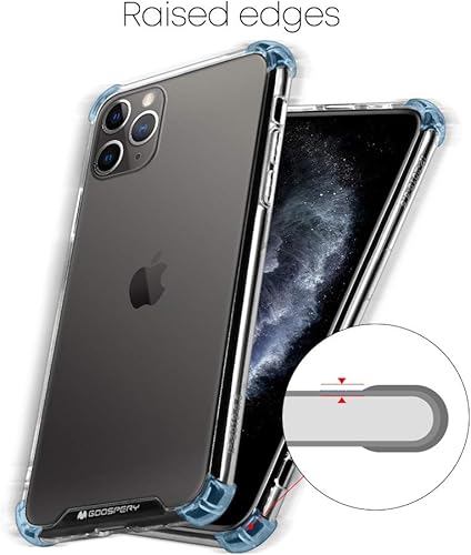 Miniatura 4 de GOOSPERY Funda para iPhone 11 Pro Max, cubierta protectora transparente con esquinas reforzadas, funda híbrida delgada a prueba de golpes para Apple