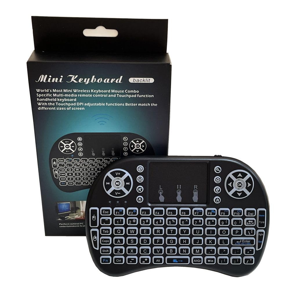 Amazon | Mini キーボード i8 2.4G マウス タッチパッド付きワイヤレス