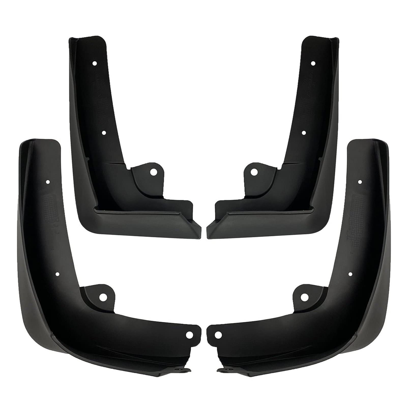 Paraspruzzi per Tesla Model X 2015 2016 2017 2018 2019 2021 4Pcs Paraspruzzi Paraspruzzi Flap Parafanghi W/Clip Viti Auto Anteriore Posteriore Parafanghi