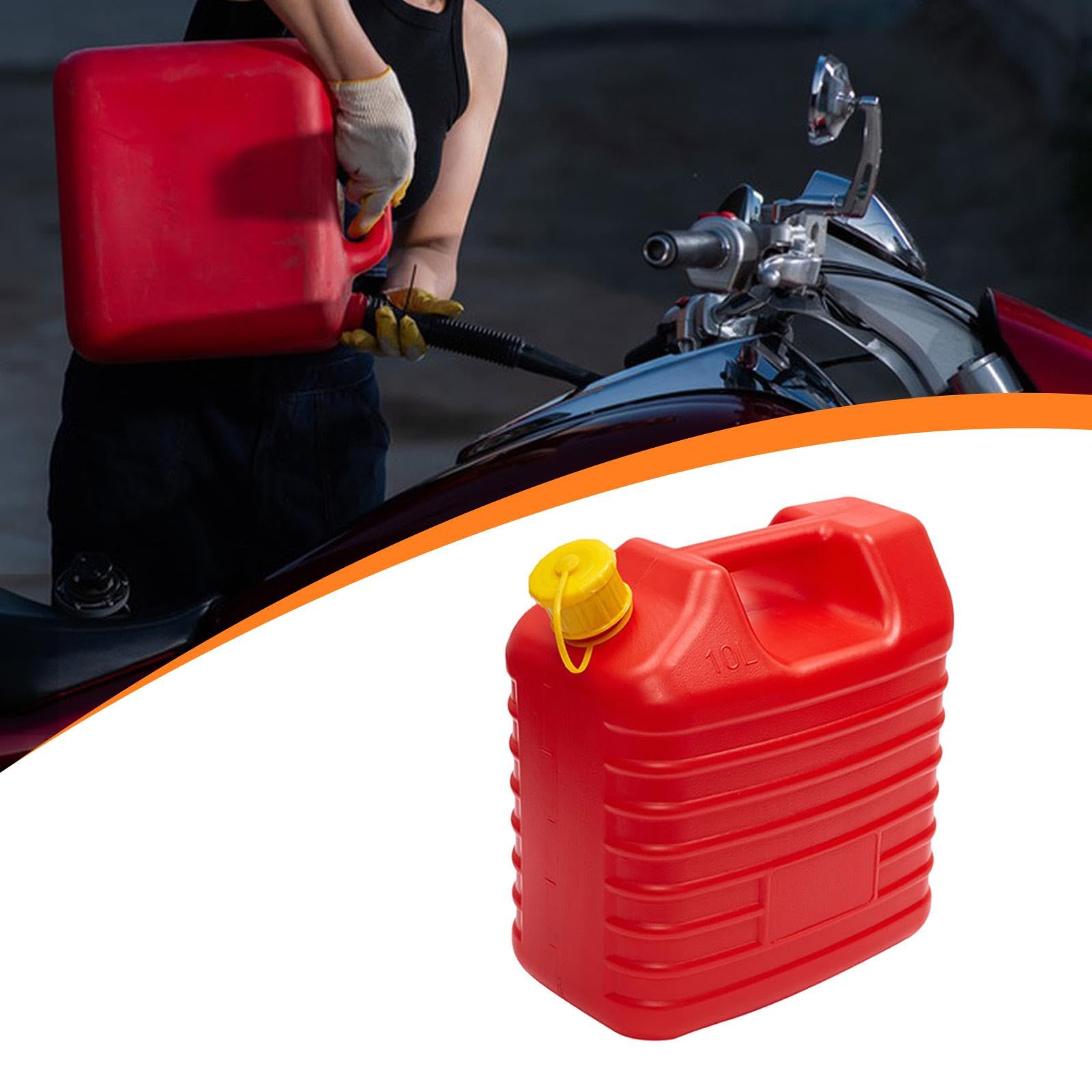 Tanica per Carburante Multiuso in Pp Contenitore Benzina Portatile con Manico Serbatoio Olio per Veicoli Jerrycan per Trasportare Liquidi Adatto per, 10 L