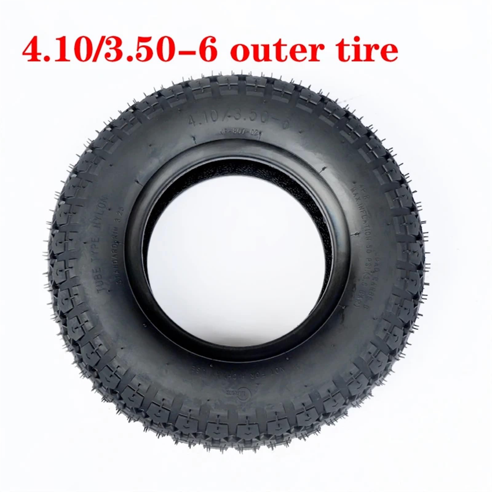 Ruota Monopattino Elettrico,Pneumatici Per Scooter Ruota Uso apto para triciclo scooter elettrico 4.10/3.50-6 Pneumatico pneumatici interni ed esterni(4.10-6 tire)