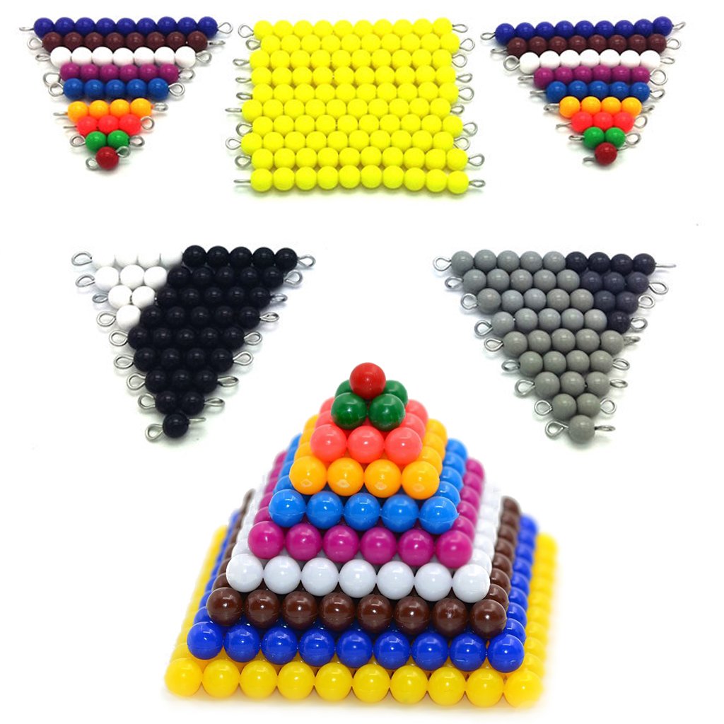 Autones Montessori Math Materials Bead Game Early Preschool Learning Family Version