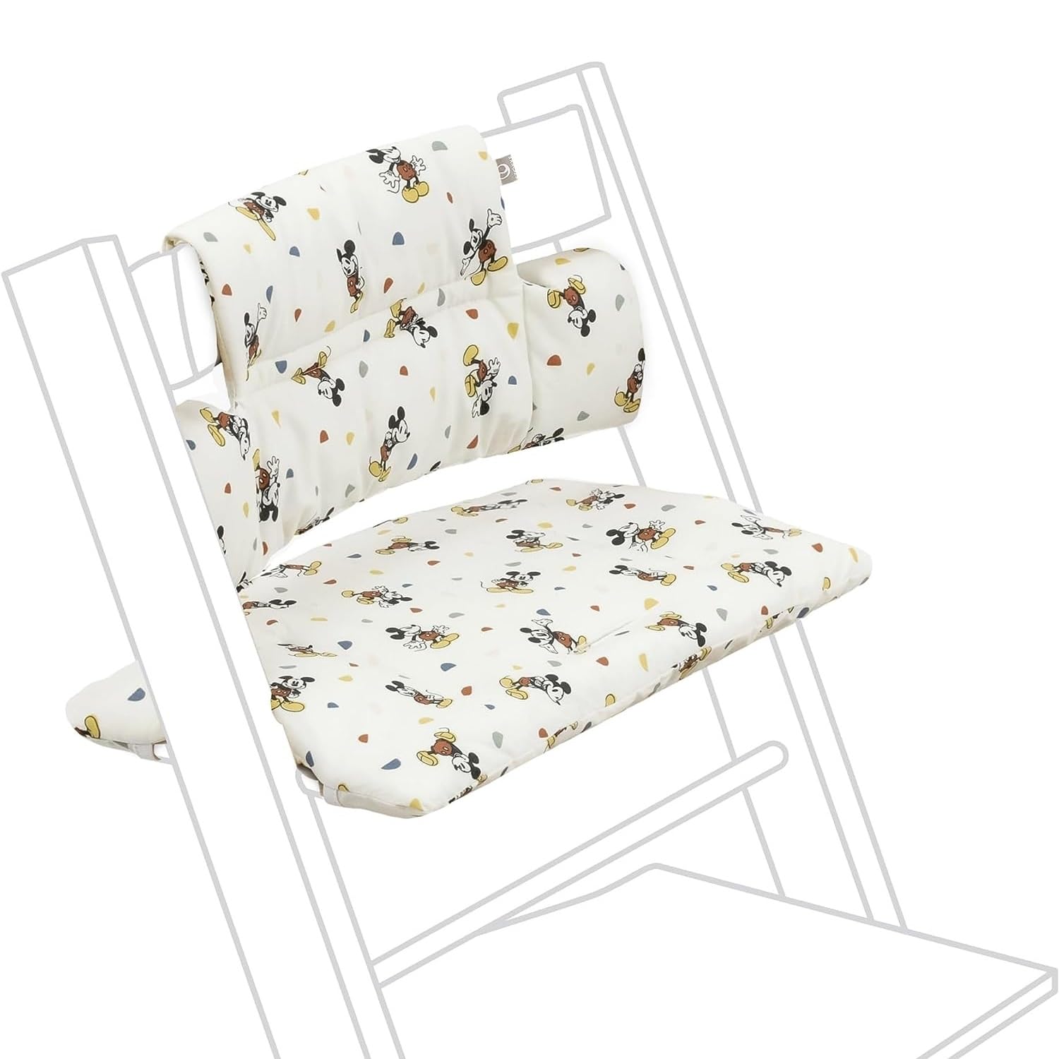 Stokke Tripp Trapp Classic Cushion - Pair with Tripp Trapp Chair & High Chair for Support and Comfort - Machine Washable - Fits All Tripp Trapp Chairs, Mickey Celebration