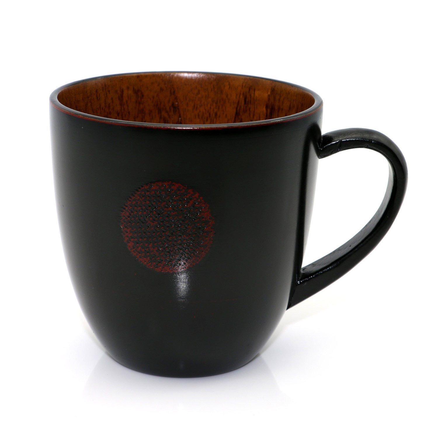 Oyl Wooden Jujube Wood Coffee Mug,Japanese Beer Mug,Handcraft Dining Milk Cup,Reusable Tea Cup,Scald-Proof,Safe And Eco-Friendly,300 Ml