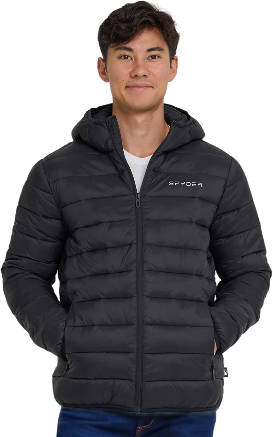 Spyder Packable Puffer Jacket Men with Hood