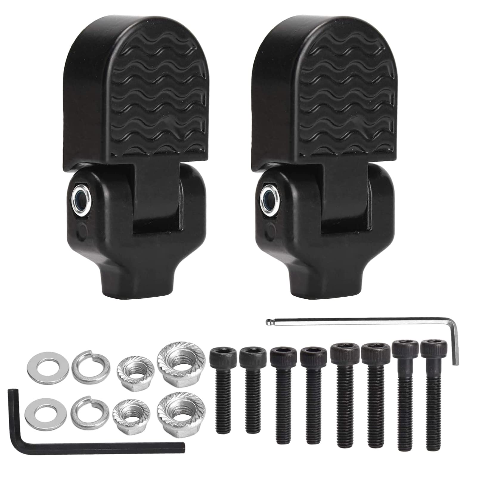 Nucelit 1 Pair Bicycles Rear Pedals Folding For Seat Motorcycle Crankset Cycling Mountain Bike Accessories Seat Footrest