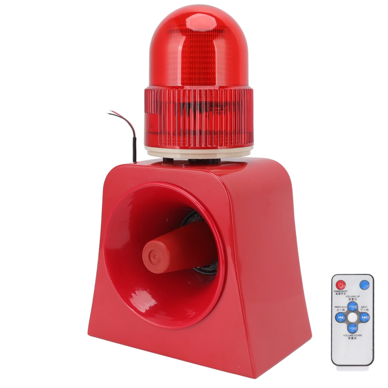 Sirena de Alarma Industrial, Sonido Bocina Fuerte Al Aire Libre Voz Personalizable para Seguridad Garaje Tienda