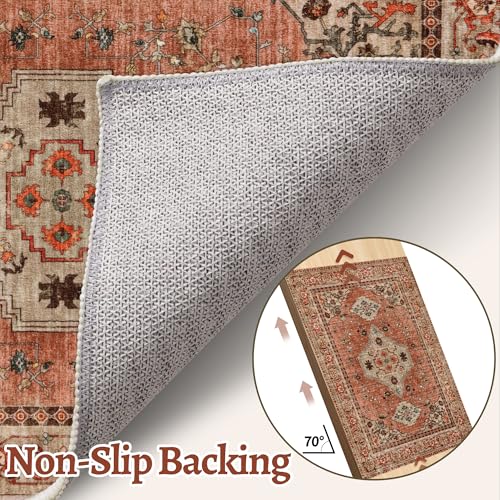 Image of Tangsoo Boho Runner Rug, 2x6 Washable Runner Rugs for Hallways, Non Slip