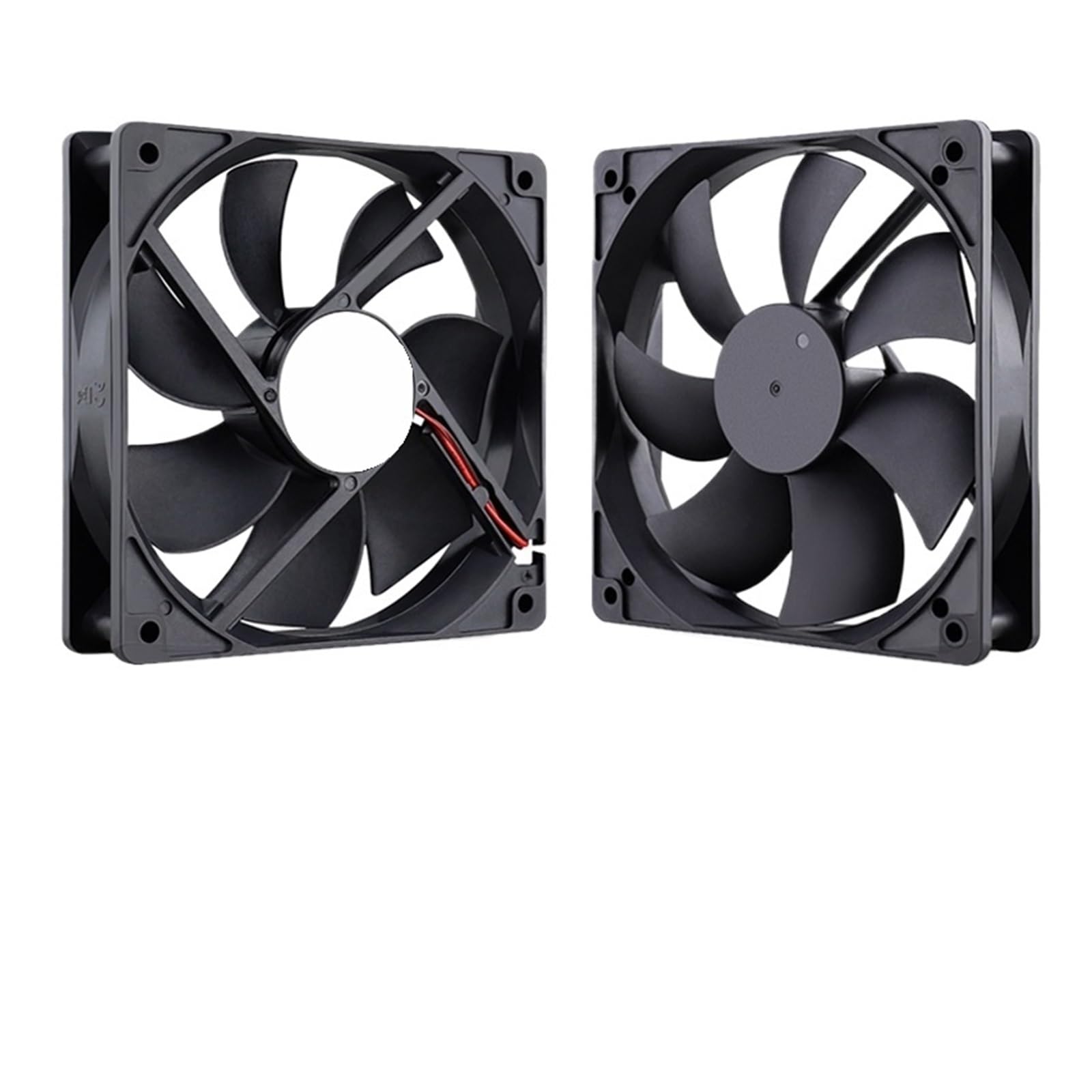 JJKKOZVQF 120mm USB PC Fan 5V 12V 24V 48V 12cm DC Brushless Cooling Fan 12025 2PIN 3PIN 4PIN(2pcs,12V 2Ball 2500RPM)