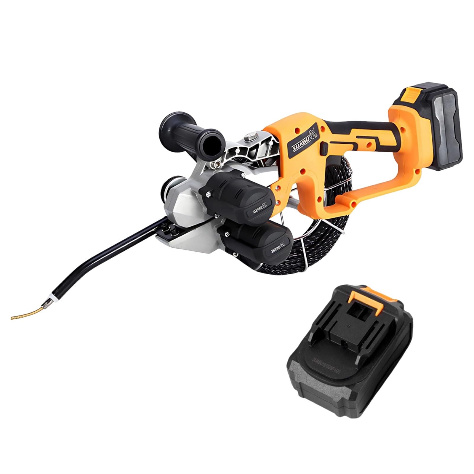 YXYLJOZ Cordless Electric Fish Tape - Wire Puller Tool for Easy Cable Threading in Walls, Conduits & Network Installations - Perfect for Electricians & DIY Projects (1 battery)
