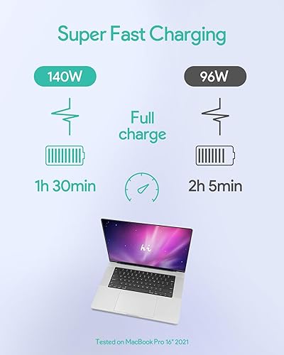 Miniatura 3 de Cargador USB c de 140 W para Mac Book Pro