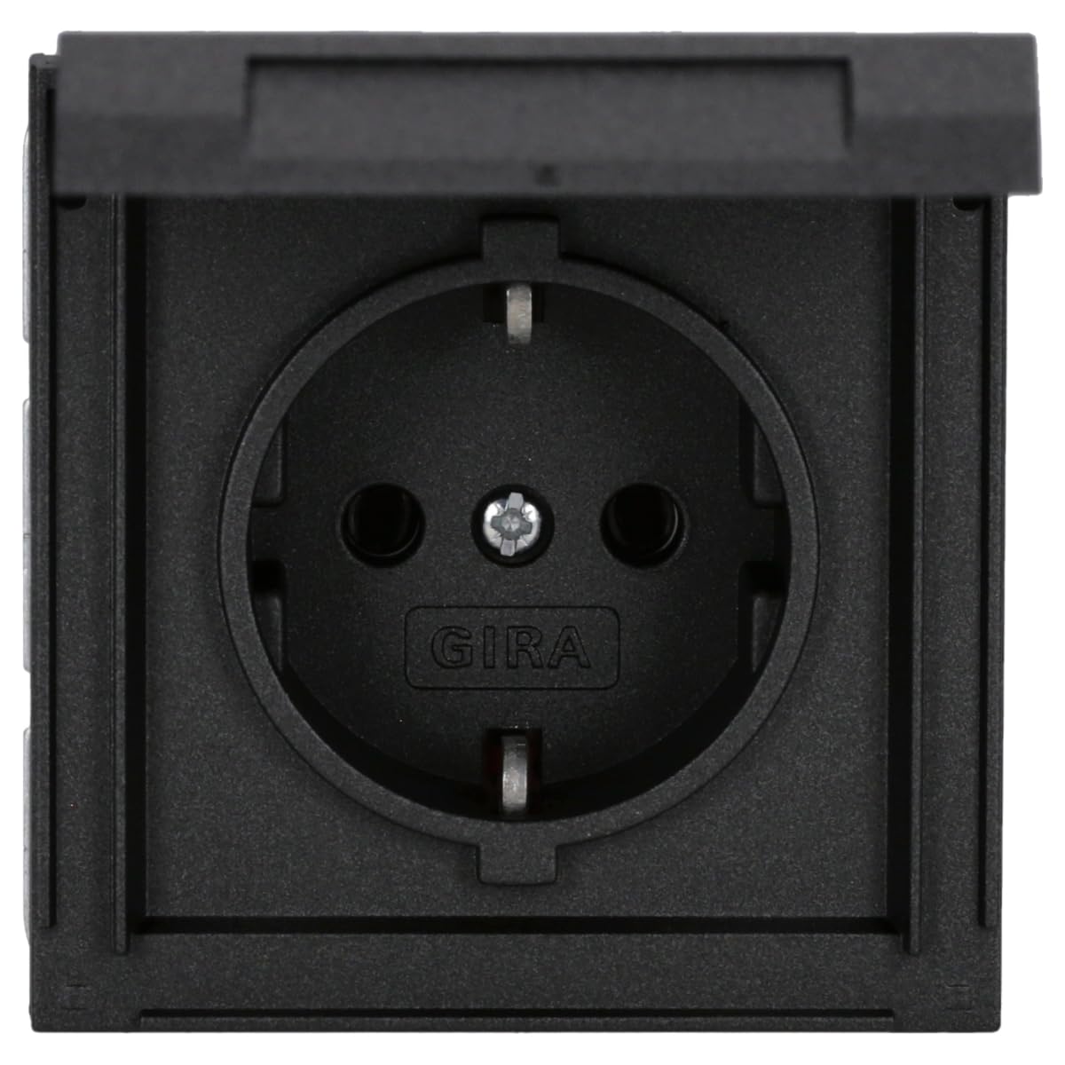 Gira 445467 SCHUKO-Steckdose mit Klappdeckel Gira TX_44 Anthrazit