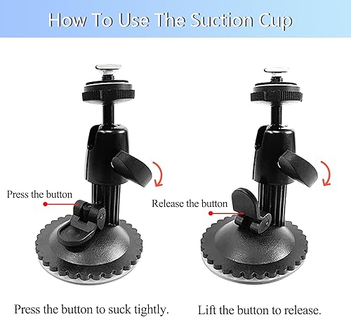 Miniatura 4 de Soporte de ventosa para parabrisas para pantalla de monitor de 7, 9, 10.1, 10.36 pulgadas, fija el monitor en el tablero del salpicadero del