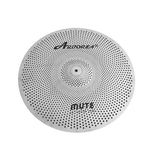 Arborea Low Volume Cymbal Silver Mute Cymbal Pack 14"Hi-Hat+16"Crash+18"Crash+20"Ride 5 Pieces For Drum Cymbal #TOP7