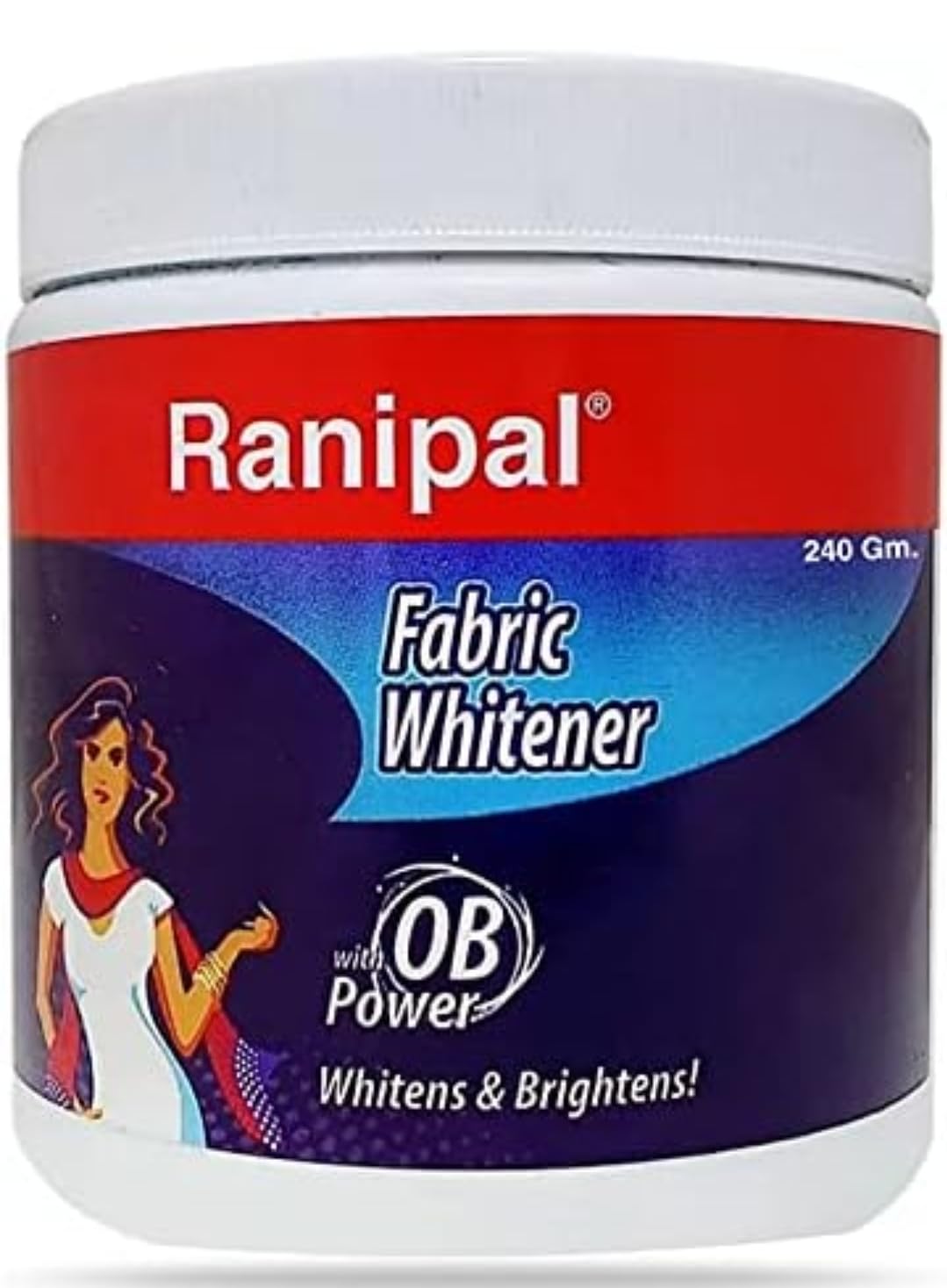 Ranipal Fabric Whitener/Cloth Whitener for Your White and Colored Clothes | Ranipal Fabric Whitener Powder Detergent - Pack of 1 (240 Gm) With One Free Key Ring (B0CWFF5LJJ) Amazon Price History, Amazon Price Tracker