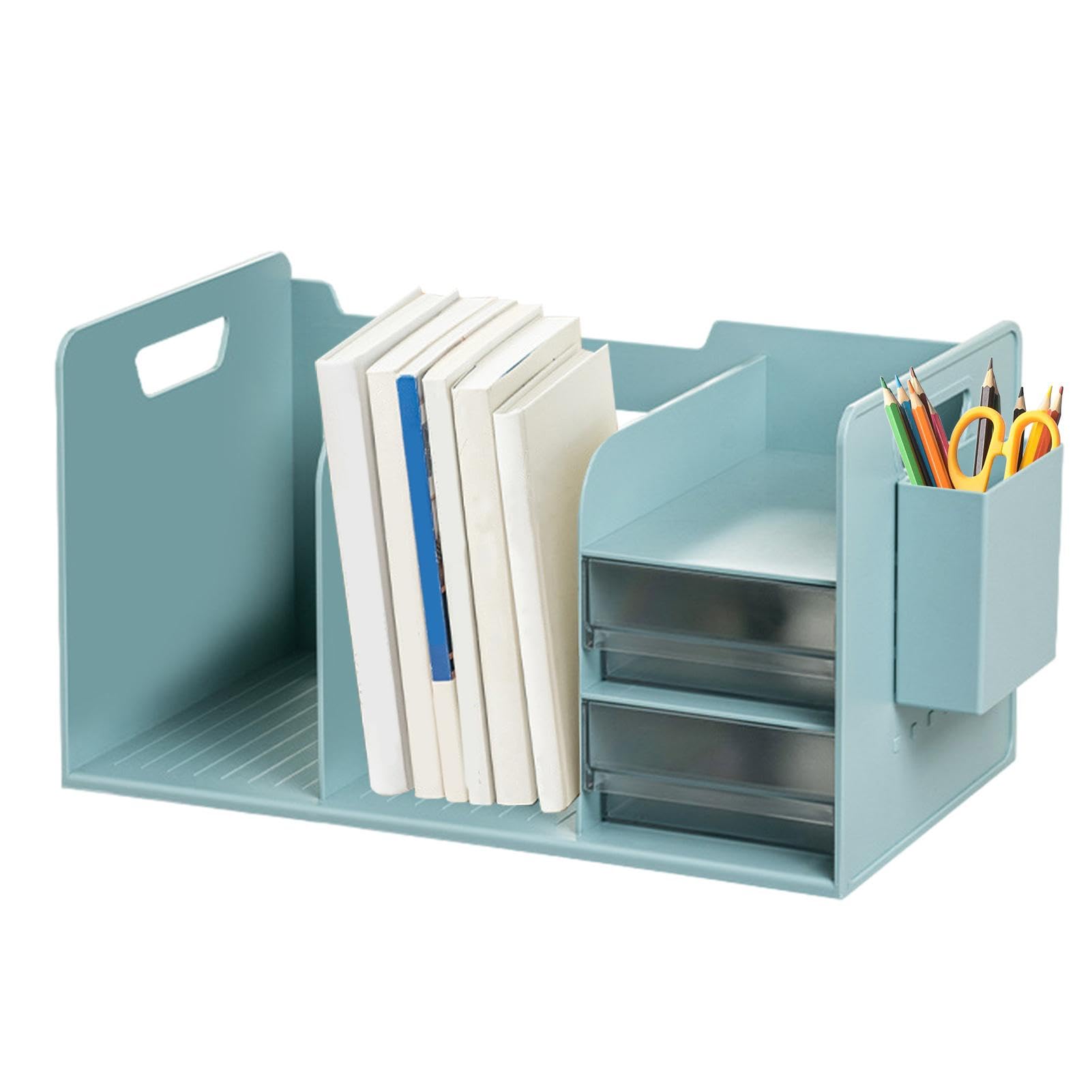 Organizer per libri da scrivania, organizer da tavolo | scaffale multifunzione per casa, ufficio, scuola, camera da , scrivania per trucchi