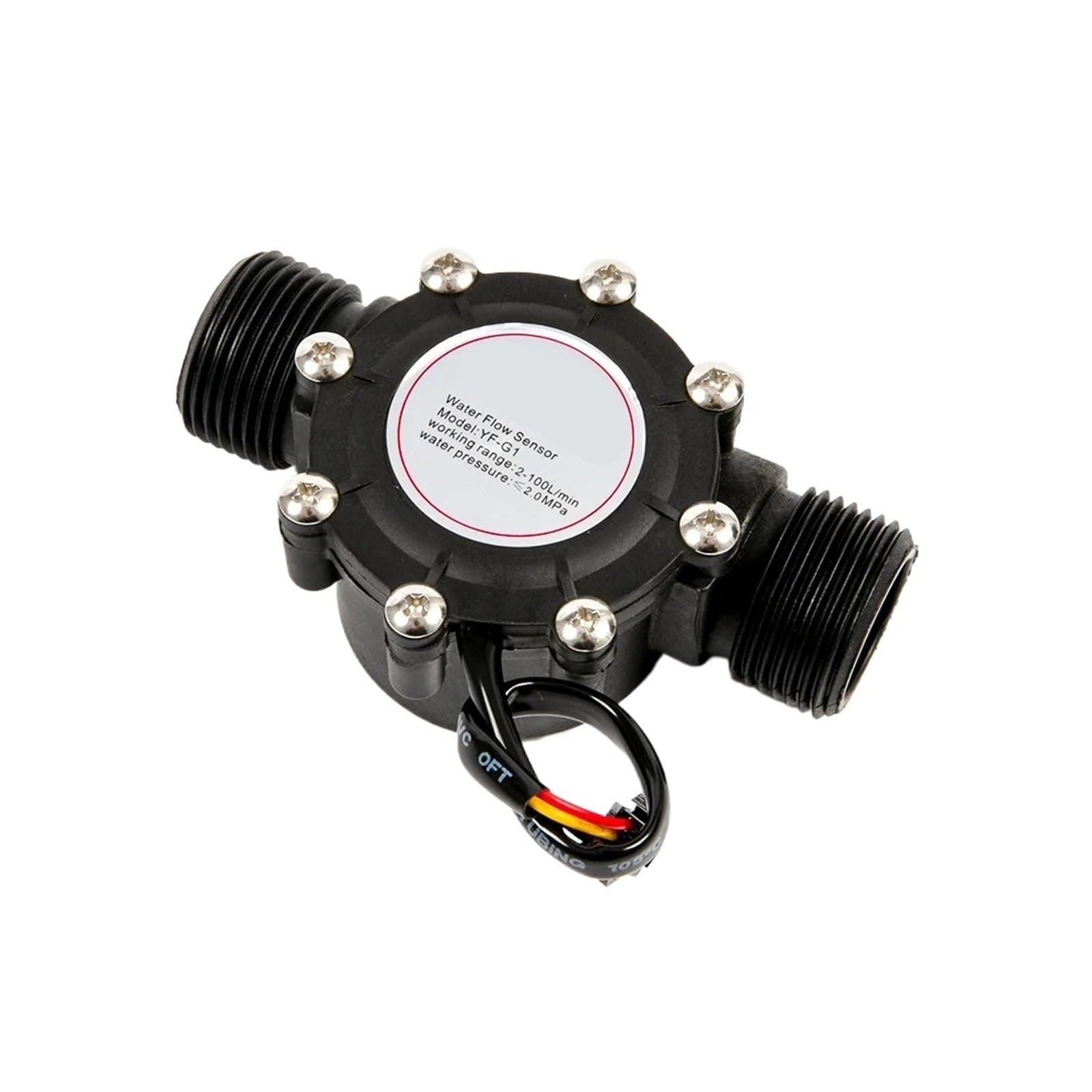 SDGBCXD flow meter, YF-G1 Mini 1 Inch Stabilized Water Flow Sensor 1-100L/min Measure Tools