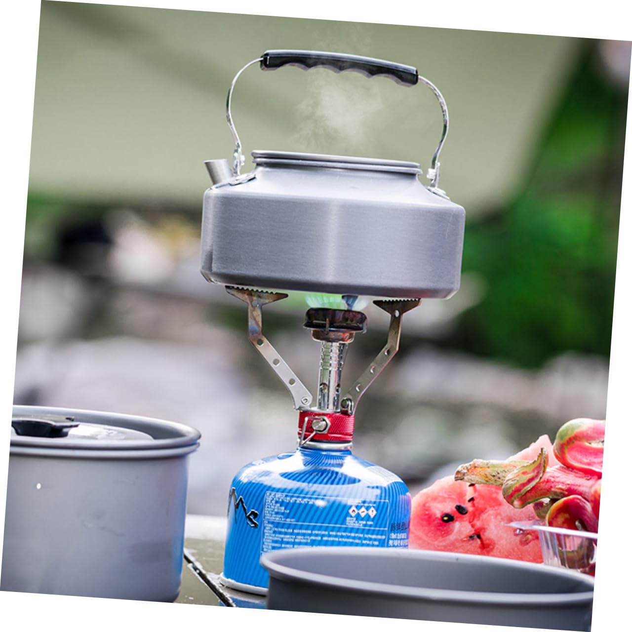 TOYANDONA 2piezas Hervidor De Agua Portátil De Para Camping Práctica Para Picnic y Senderismo Para Agua Caliente y