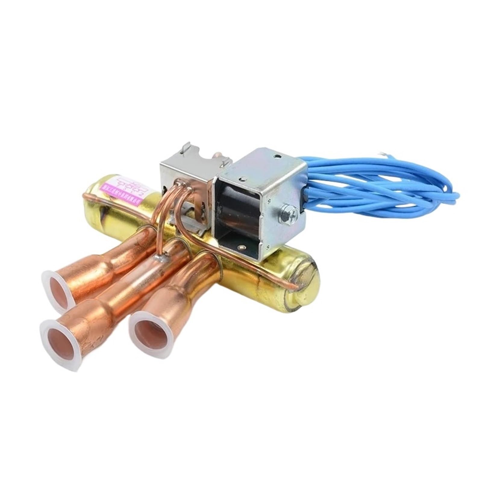 Hizon 3P Coil Straight Four-Way Valve 1-5-10 Air Conditioning Air Energy Solenoid Four-Way Reversing Solenoid Coil(3P Coil Straight)