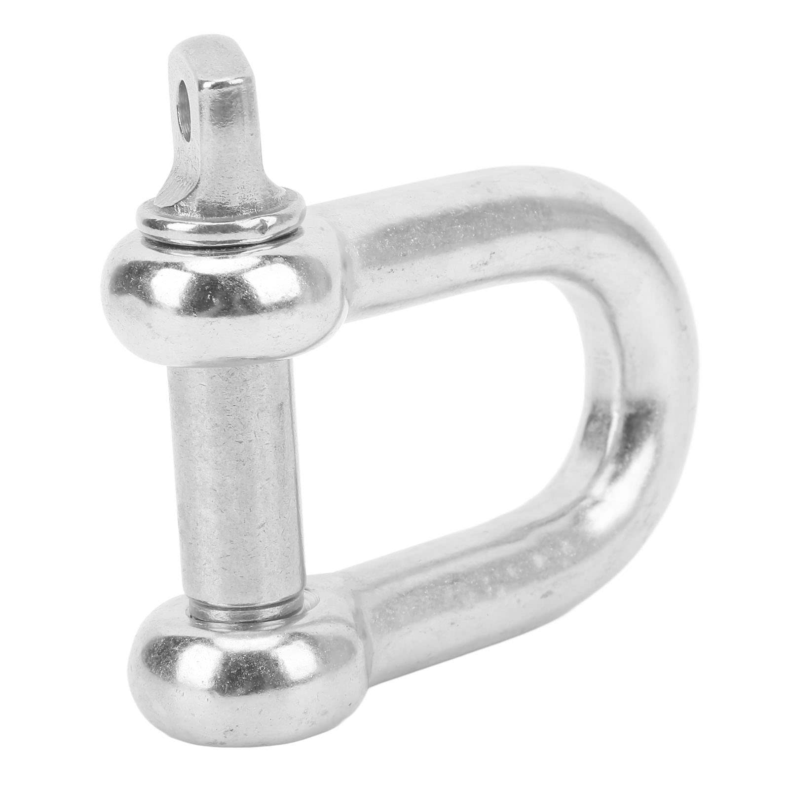 Qqmora Grilletes de Anillo en D de Acero Inoxidable de 22 Mm, Resistencia Fuerte para Anclaje y Remolque, 2 Piezas