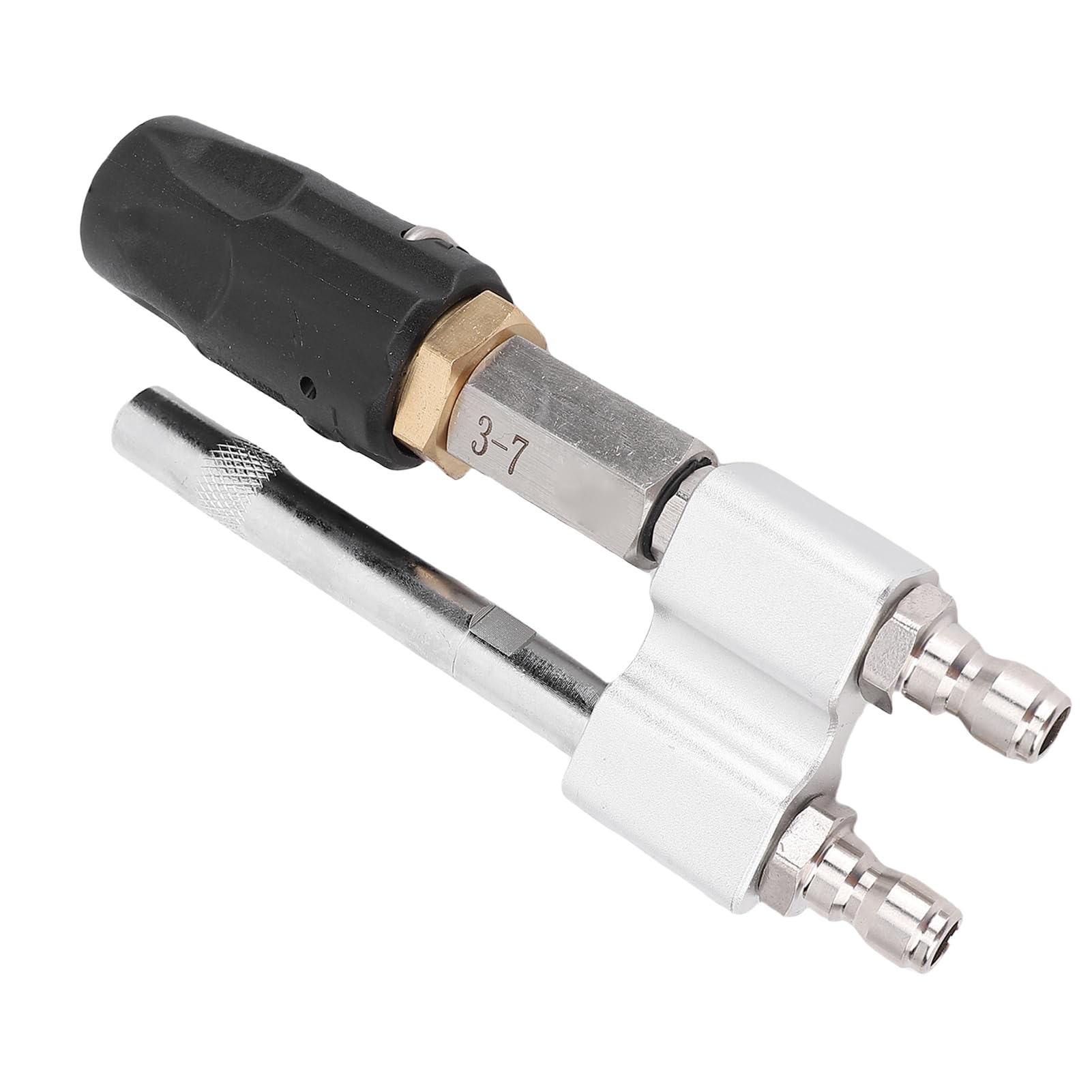 Boquilla de lavado a presión 3, punta de 7 Gpm con conector rápido de 4 pulgadas para tareas altas y múltiples