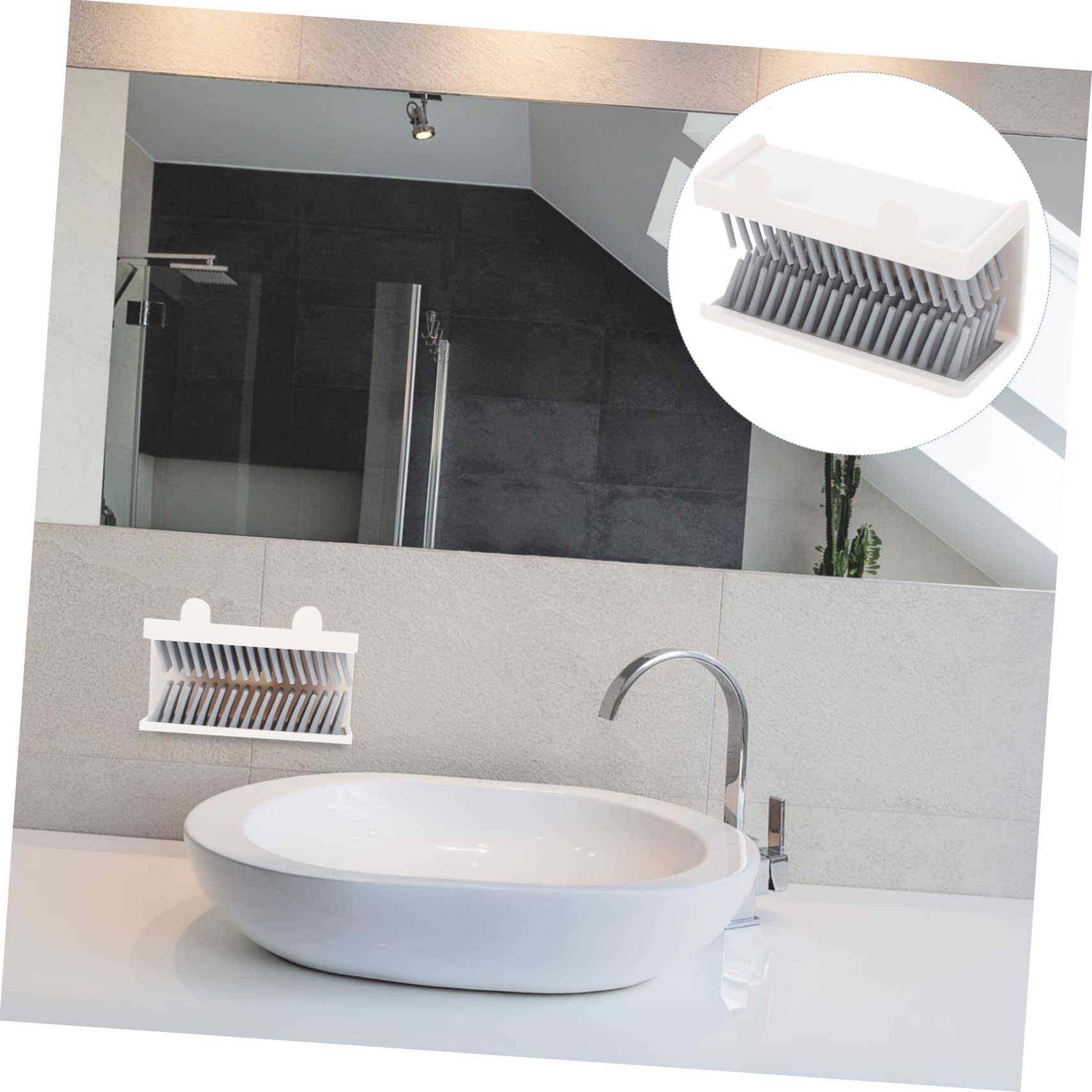 Uonlytech 5pezzi Doccia Silicone Montato Raccoglitore Per Per Design Orecchie Facile Installare e Resistente Draining