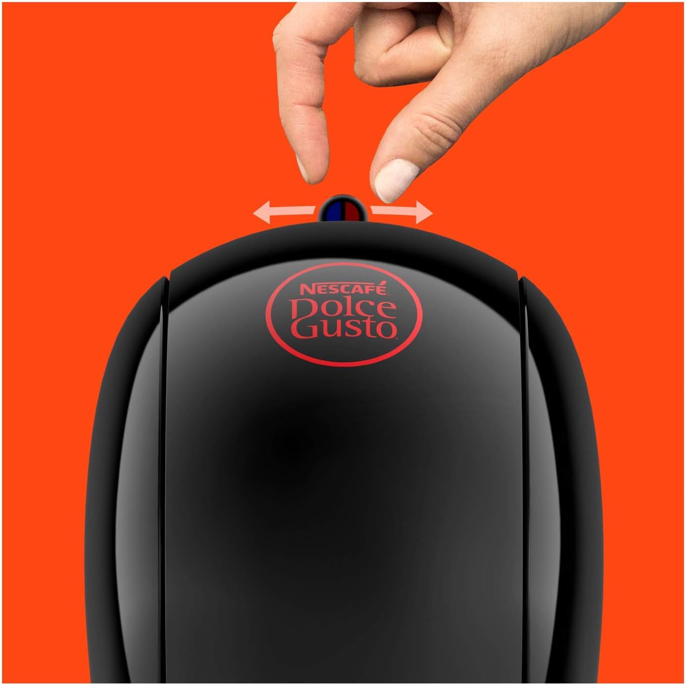 NESCAFÉ DOLCE GUSTO DeLonghi Piccolo XS EDG210.B, Macchina per Caffè Espresso e Altre bevande in capsula, Manuale, Nero