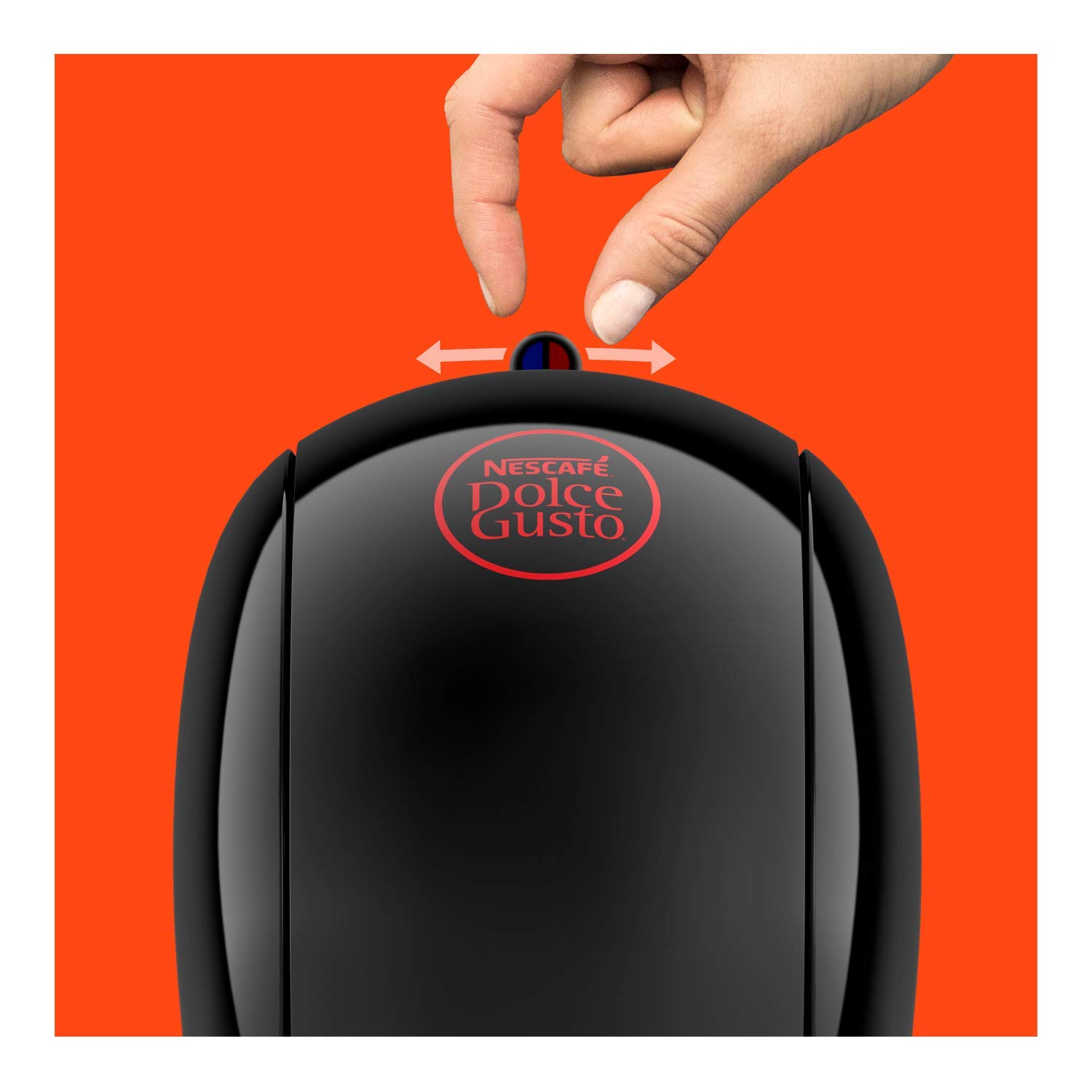 De'Longhi Nescafé Dolce Gusto Piccolo XS EDG210.B, Cafetera Cápsulas, Diseño Super-Compacto, Cafetera Manual para Café y Otras Bebidas, 1500W, Negro