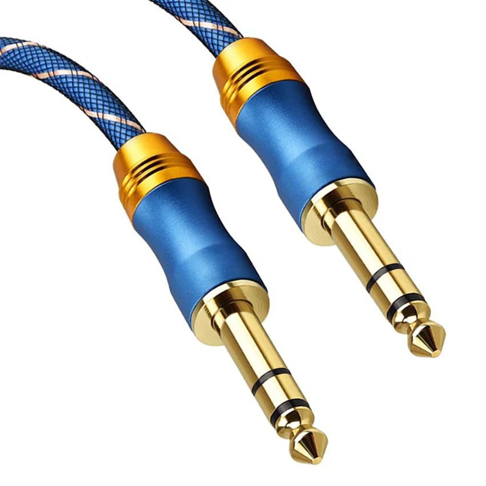 Cavo Per Chitarra TRS Jack Da 6,35 Mm 1/4 '' Cavo Da Maschio A Maschio Per Amplificatore Per Tastiera Per Chitarra Elettrica Cavo Audio per Strumento Chitarra (Color : 300cm)